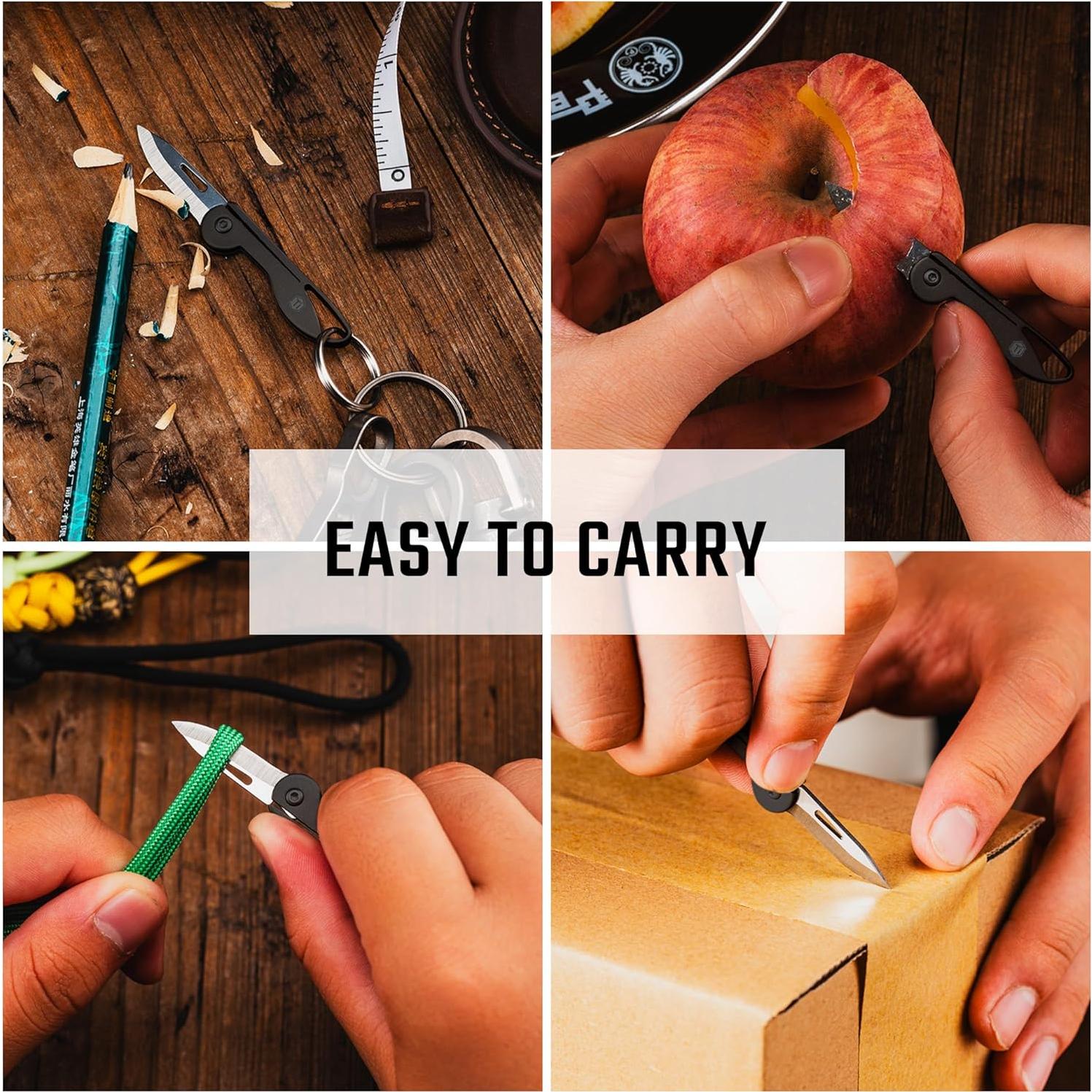 Cuchillo de Bolsillo Plegable KeyUnity KK05BK Titanio Negro