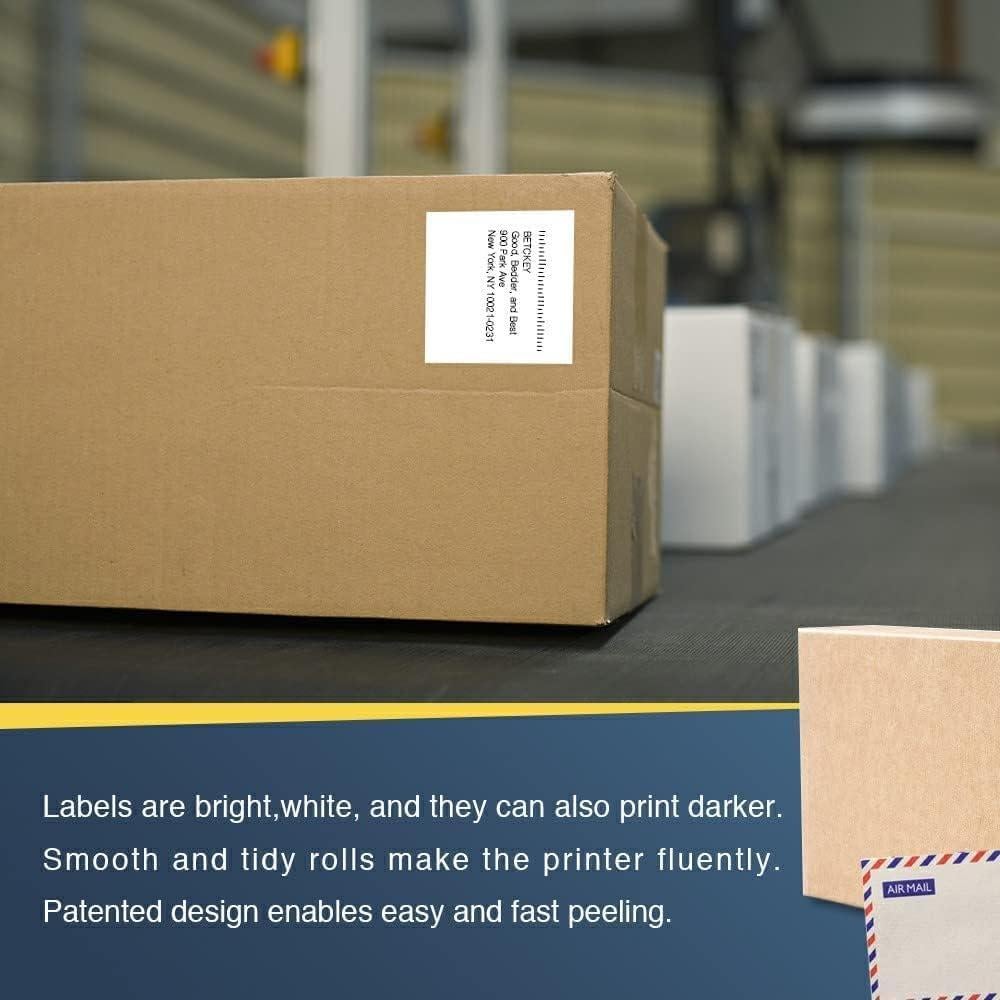 BETCKEY Etiquetas Continuas 62mm x 30.48m para Brother DK-2205