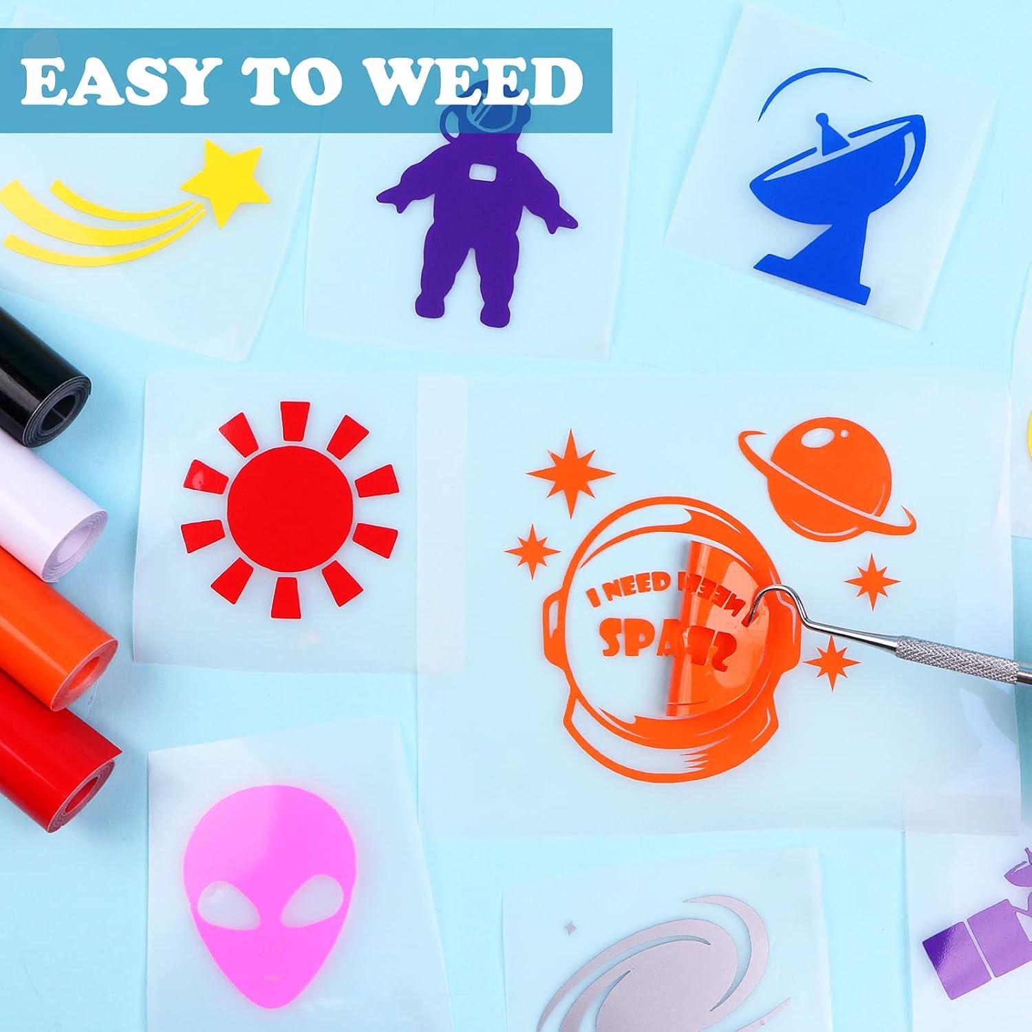 Vinilo Adhesivo Permanente HTVRONT 12 Rollos 30.48x152 cm