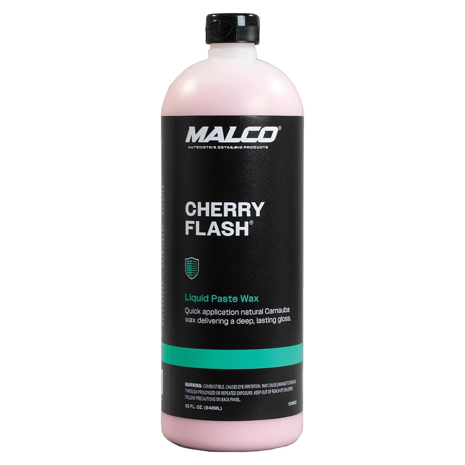 Cera Líquida en Pasta Malco Cherry Flash 32 Oz - Brillo y Protección