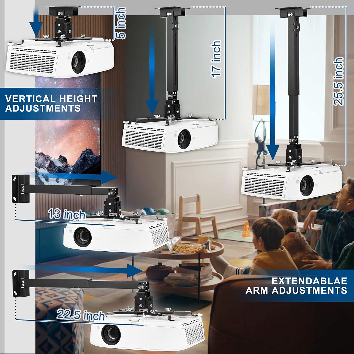 Soporte de proyector ajustable DAWASAPAT PM01 para pared/techo