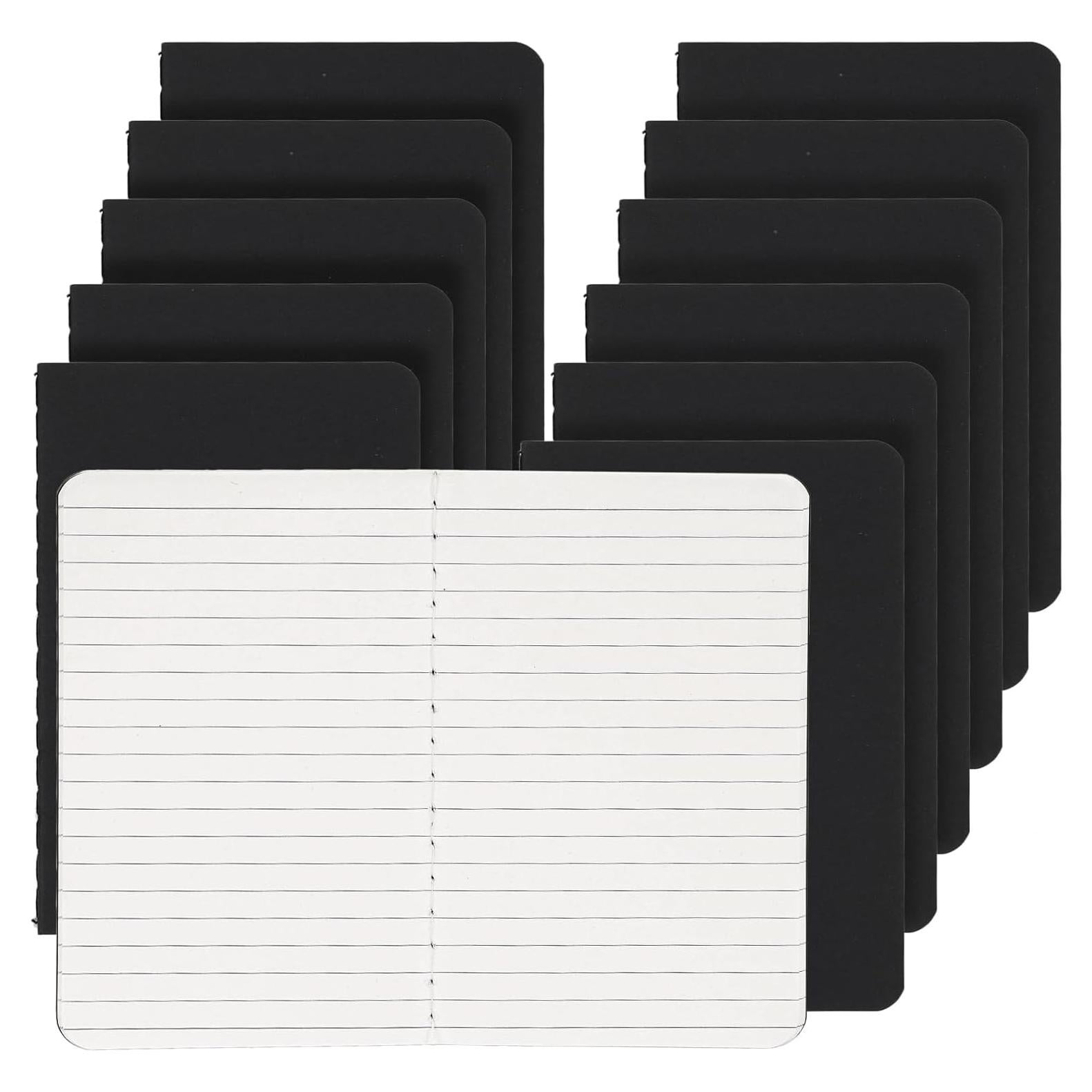 Cuadernos de Bolsillo LABUK 12pcs Rayados 8.9x14cm Tapa Blanda