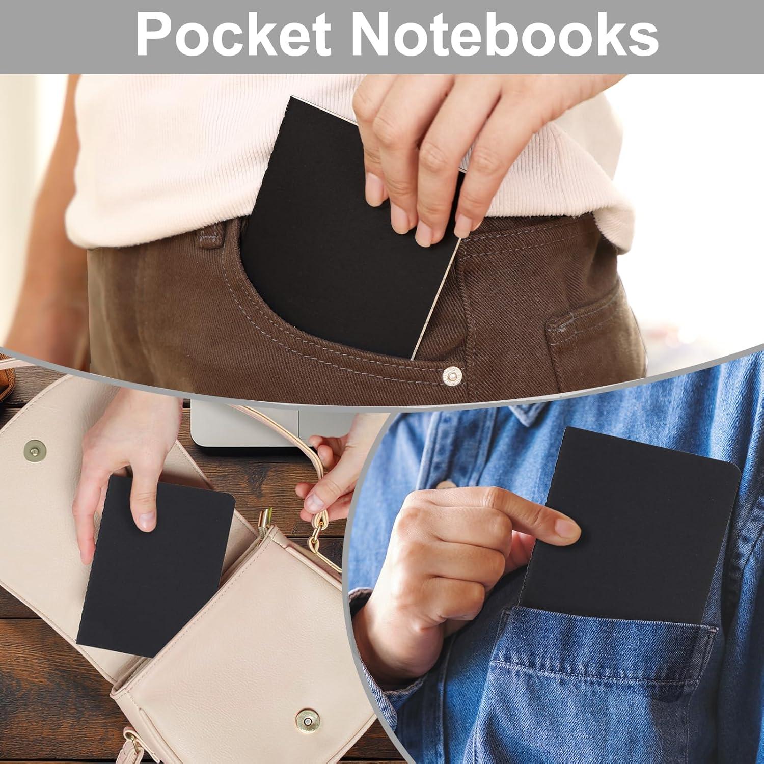 Cuadernos de Bolsillo LABUK 12pcs Rayados 8.9x14cm Tapa Blanda