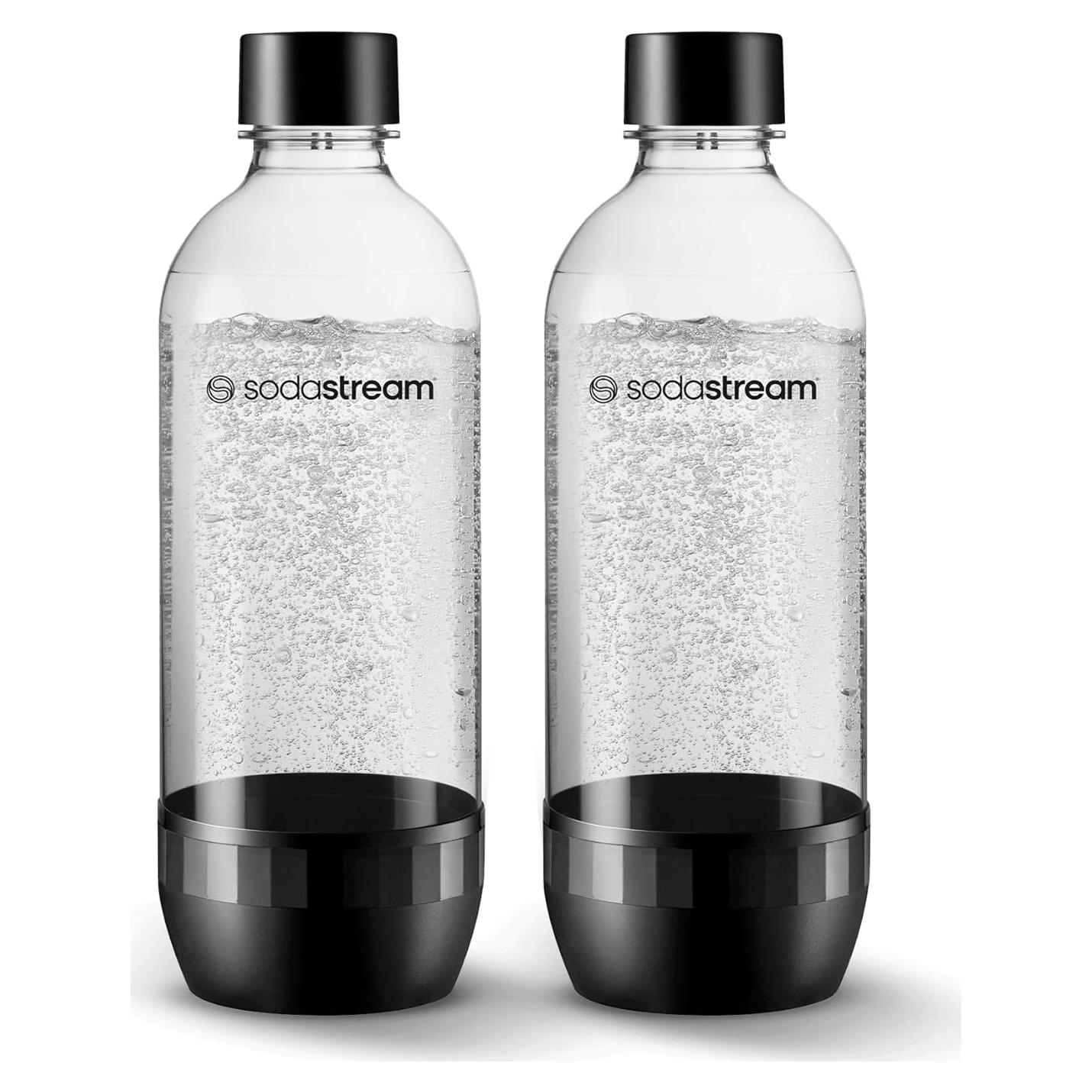 Botellas de Carbonatación SodaStream 1L A Prueba de Lavavajillas - 2 Unidades