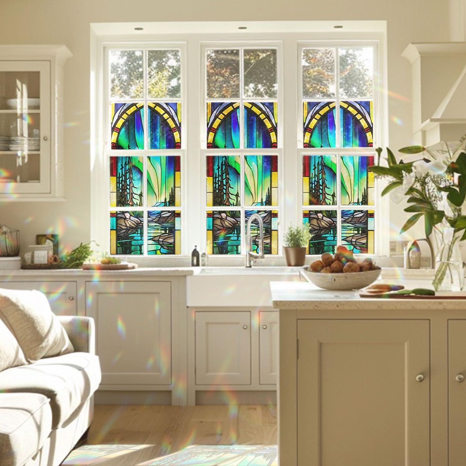 Película Decorativa de Vidrio Templado PODMemory Aurora 100x45cm