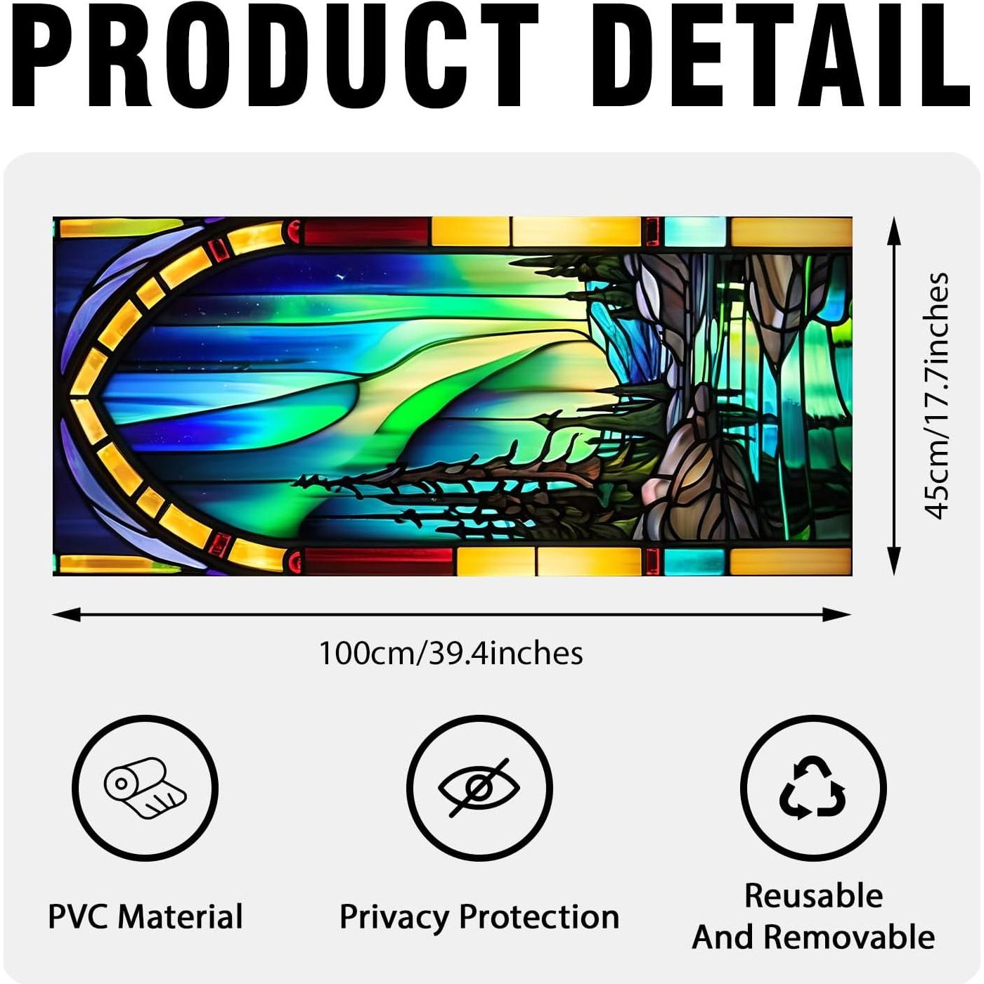 Película Decorativa de Vidrio Templado PODMemory Aurora 100x45cm