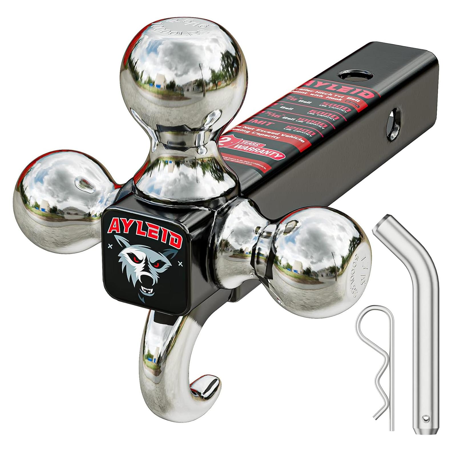 Enganche de Remolque Ayleid Tri-Ball 5443 kg con Gancho