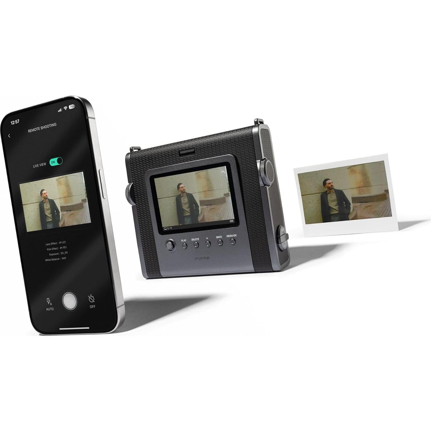 Cámara Instantánea Fujifilm INSTAX Wide EVO 2-en-1 con Lentes