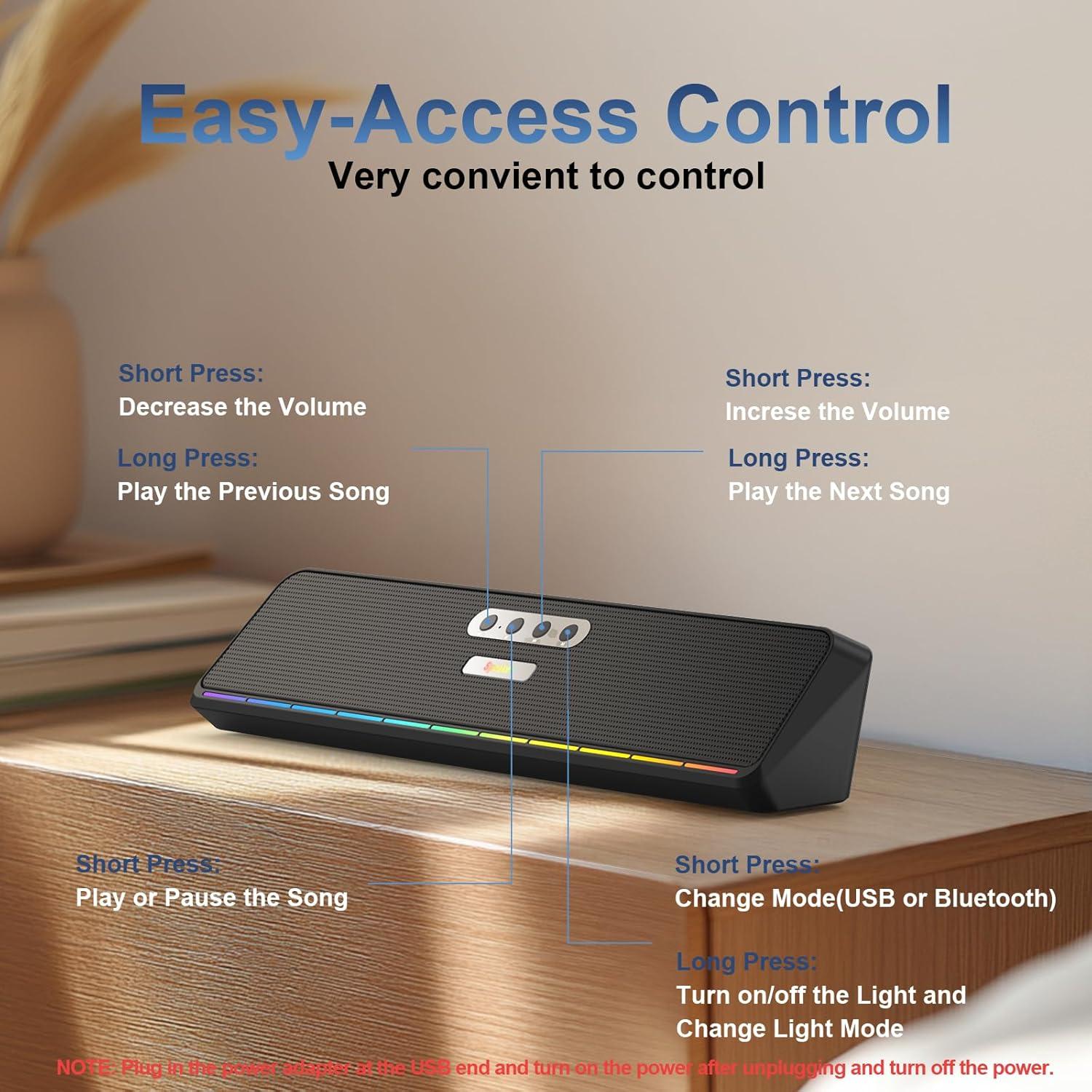 Altavoces de computadora BUSP-HYY E-3576 USB Bluetooth 5.3