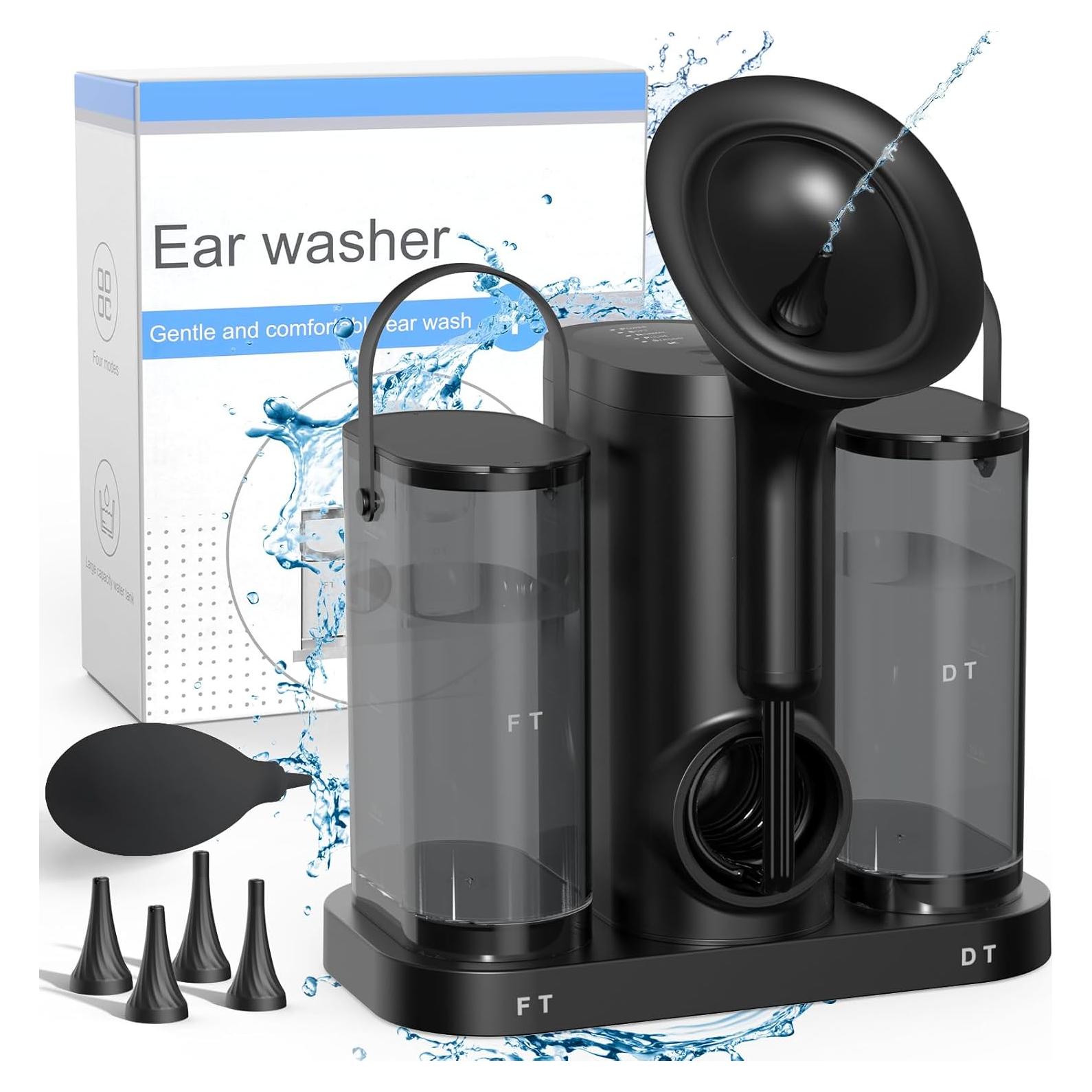 Kit de limpieza de cerumen eléctrico Baihuihuitong negro 600ml