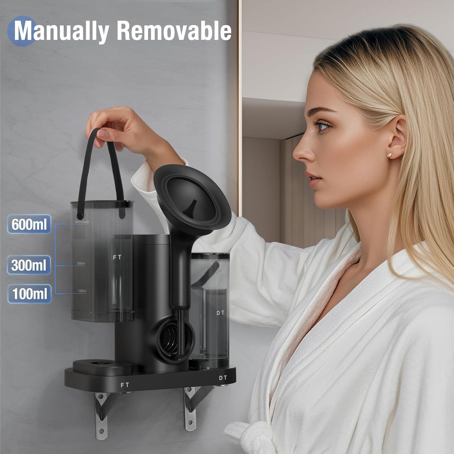 Kit de limpieza de cerumen eléctrico Baihuihuitong negro 600ml