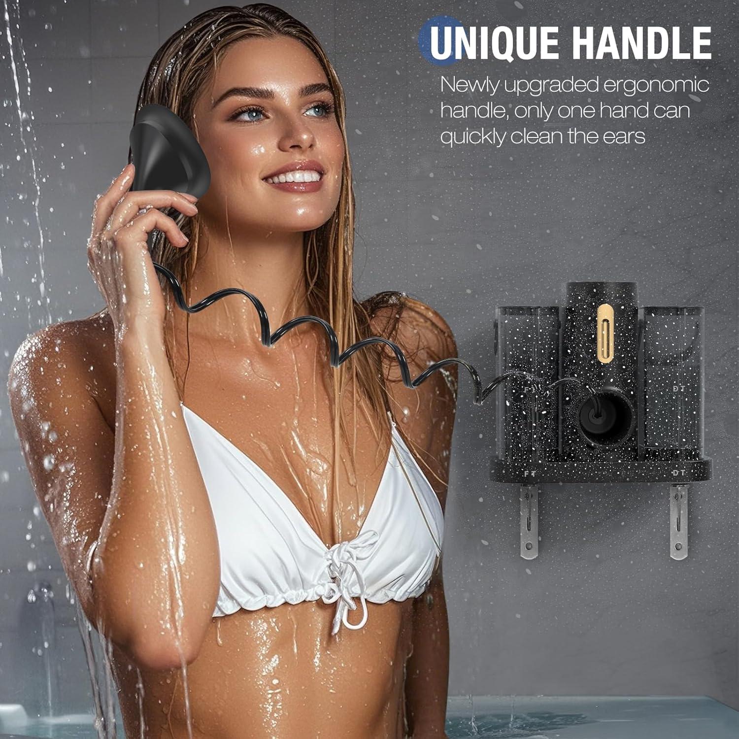 Kit de limpieza de cerumen eléctrico Baihuihuitong negro 600ml