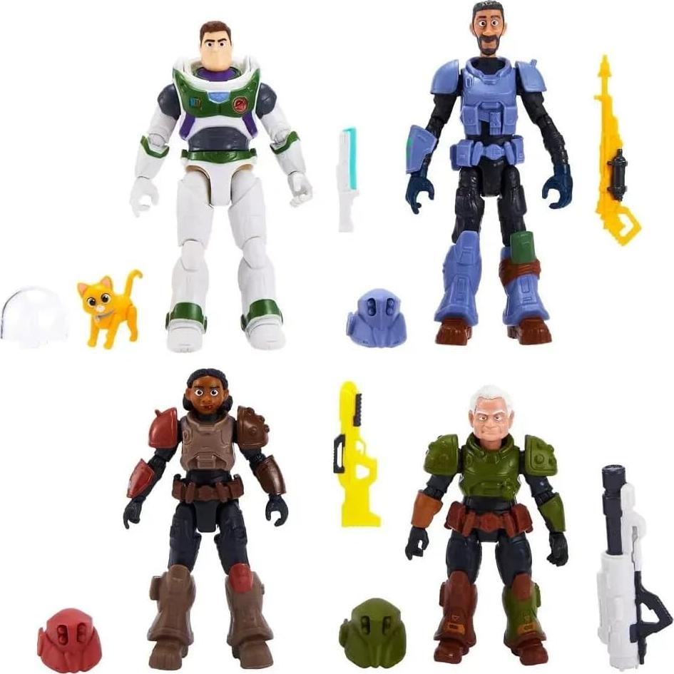 Paquete de 4 Figuras Disney Pixar Lightyear 12.7cm