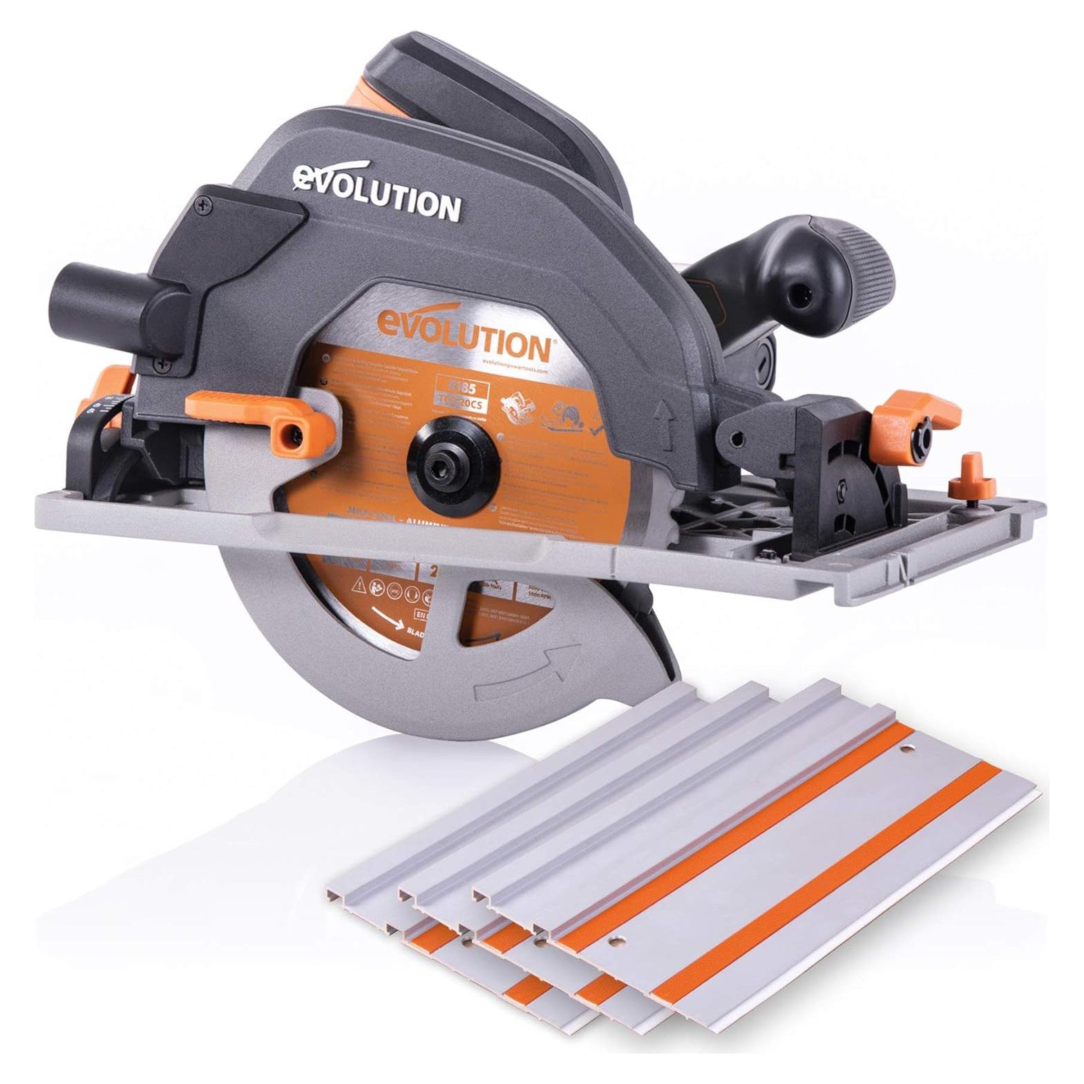 Sierra Circular Evolution R185CCSX 1800W con Pista 101.6cm