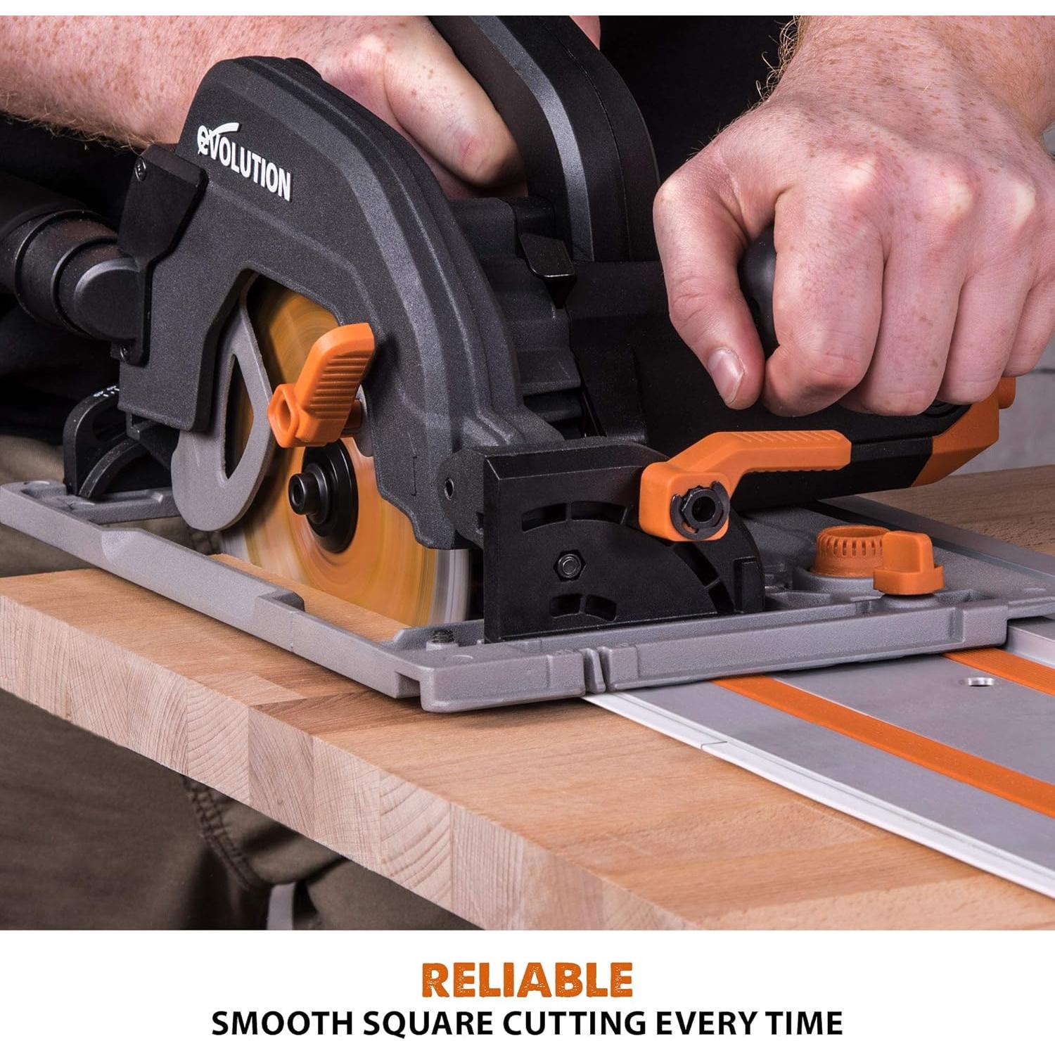 Sierra Circular Evolution R185CCSX 1800W con Pista 101.6cm