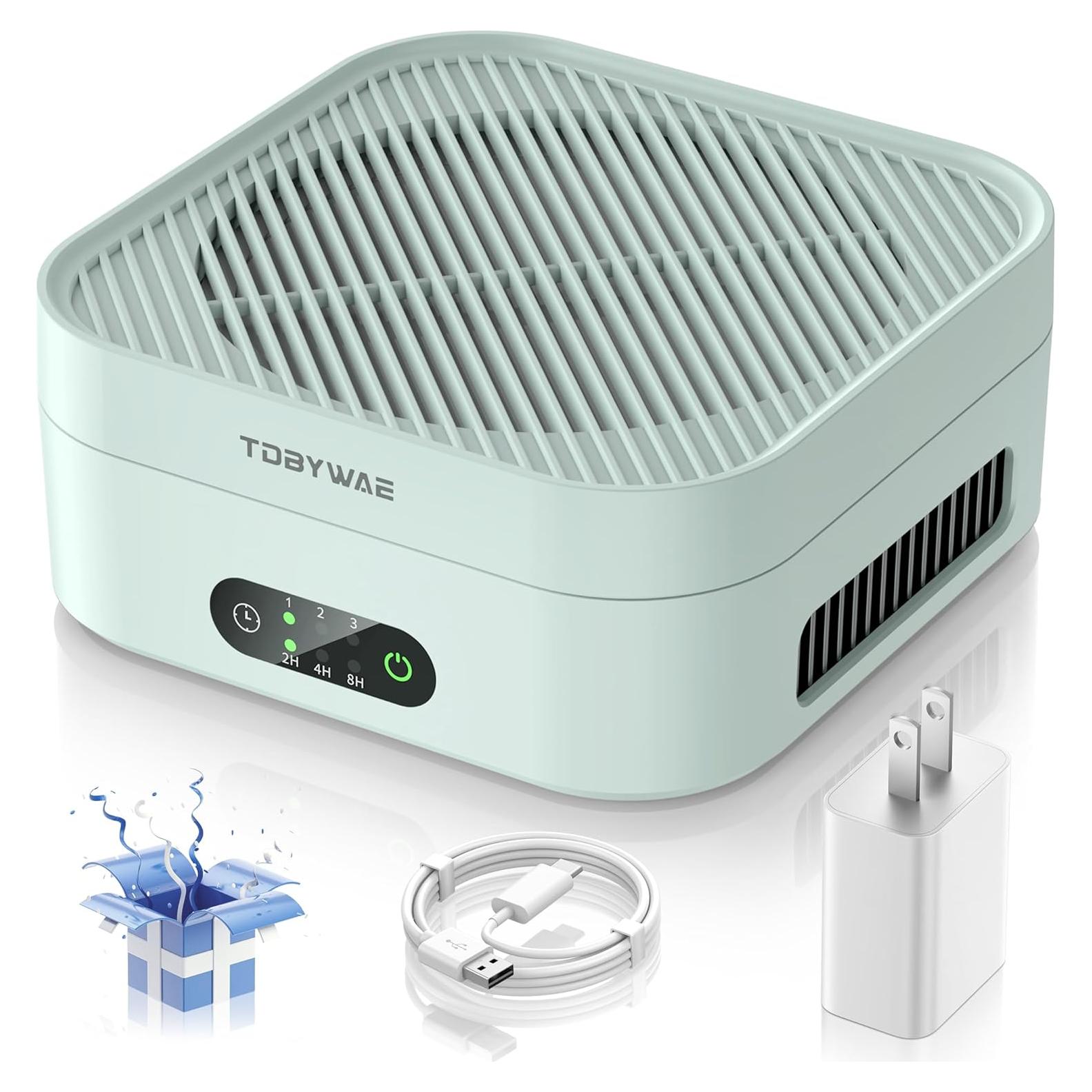 Purificador de Aire TDBYWAE H13 HEPA 21.3cm Verde Portátil