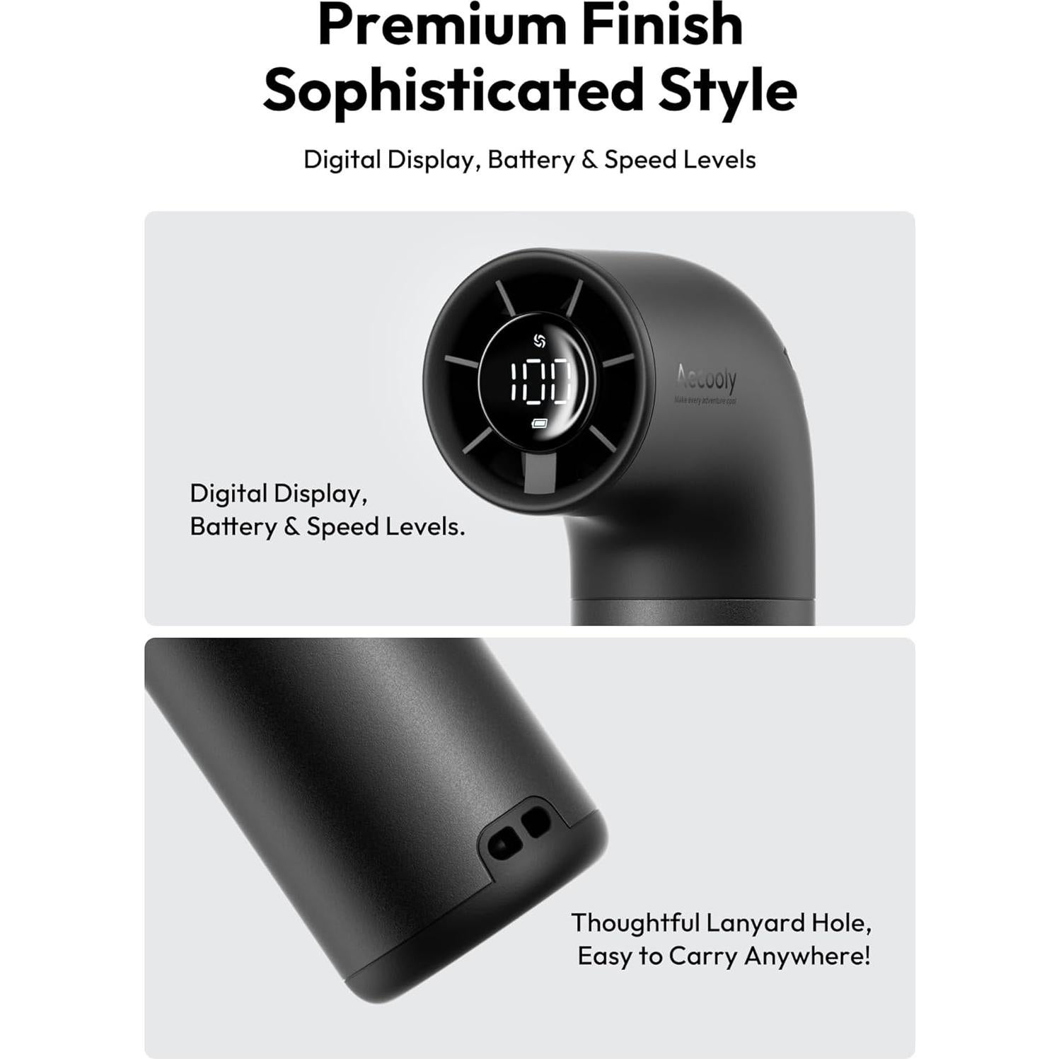 Ventilador Portátil Aecooly Aero Pro 3500mAh 6 Velocidades