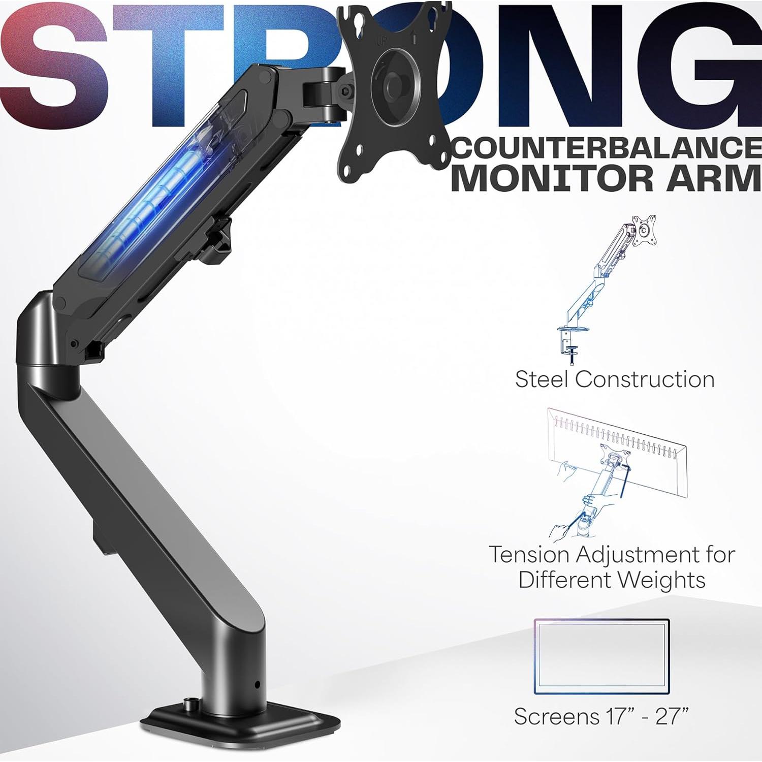 Soporte de Escritorio VIVO STAND-V101O para Monitor 17-27"