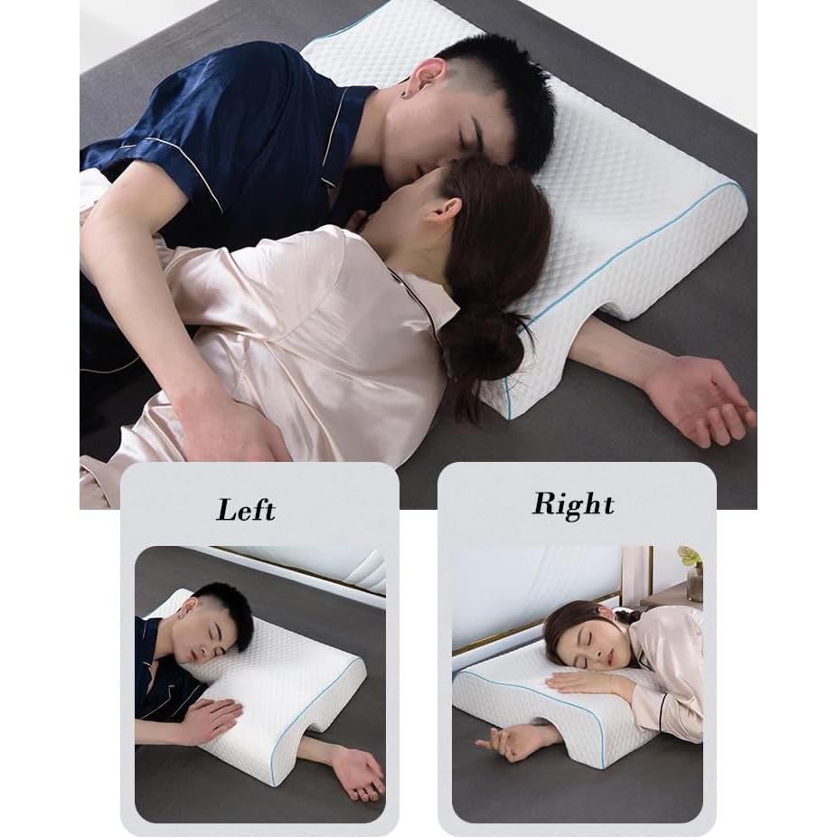 Almohada Ergonómica de Espuma de Memoria Genérico - Soporte para Cuello y Brazo