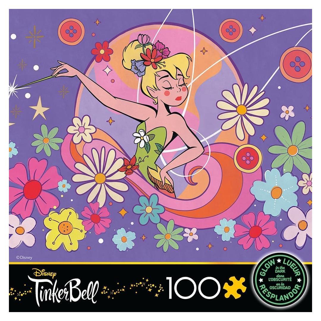 Rompecabezas Ceaco Disney Campanita 100 Piezas Brilla en la Oscuridad