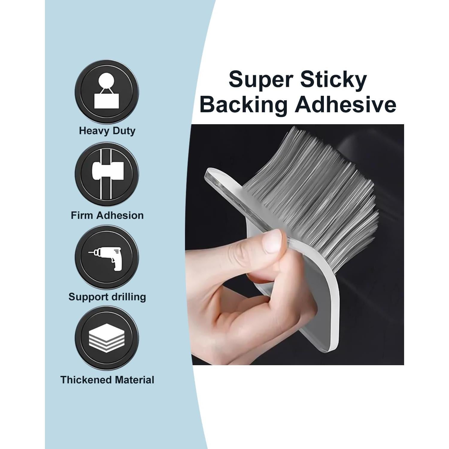 Ganchos Adhesivos para Sombreros MSKEI, Soporte Pared 4 Unidades