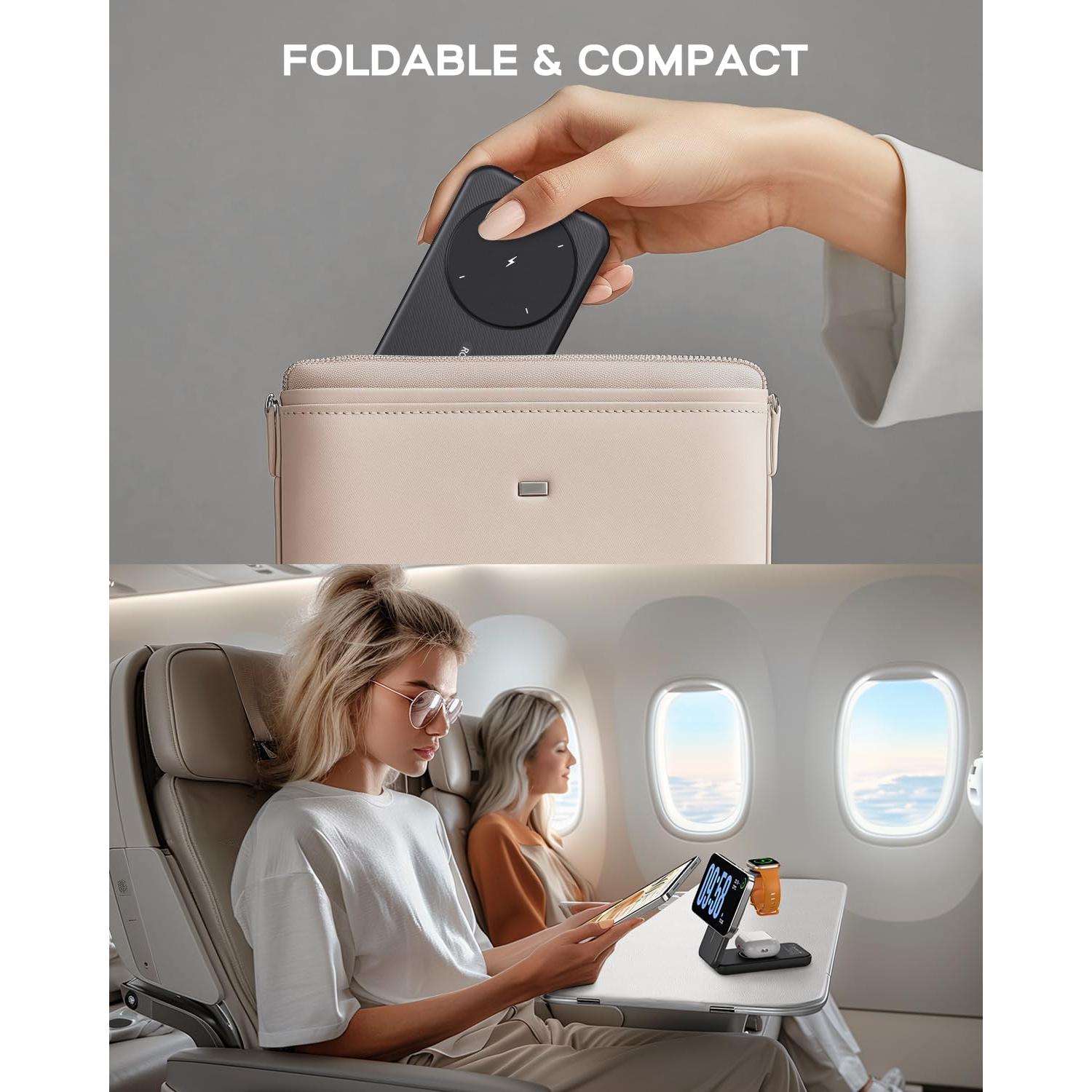 Cargador Portátil RORRY 3 en 1 10000mAh para iPhone y Apple Watch