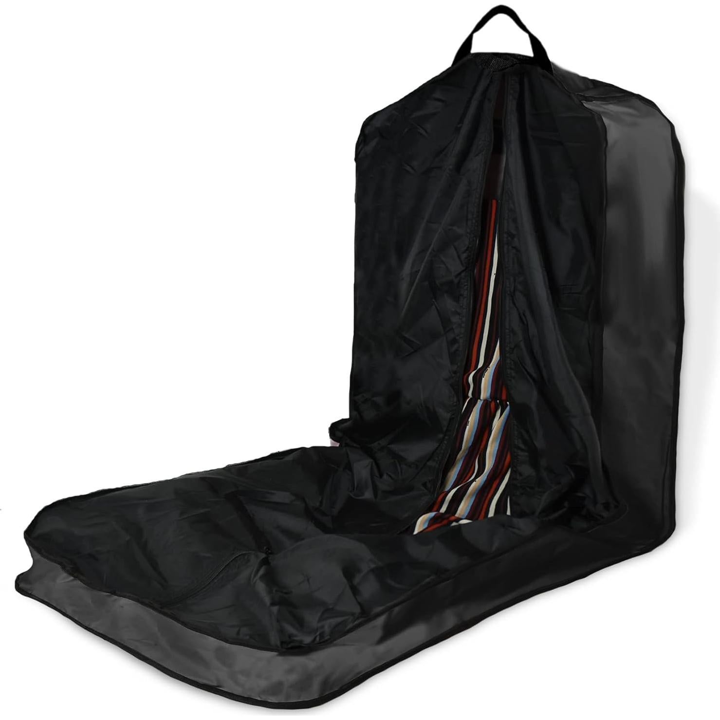 Bolsa de Ropa Plegable Dalix 152x53 cm Negro para Trajes