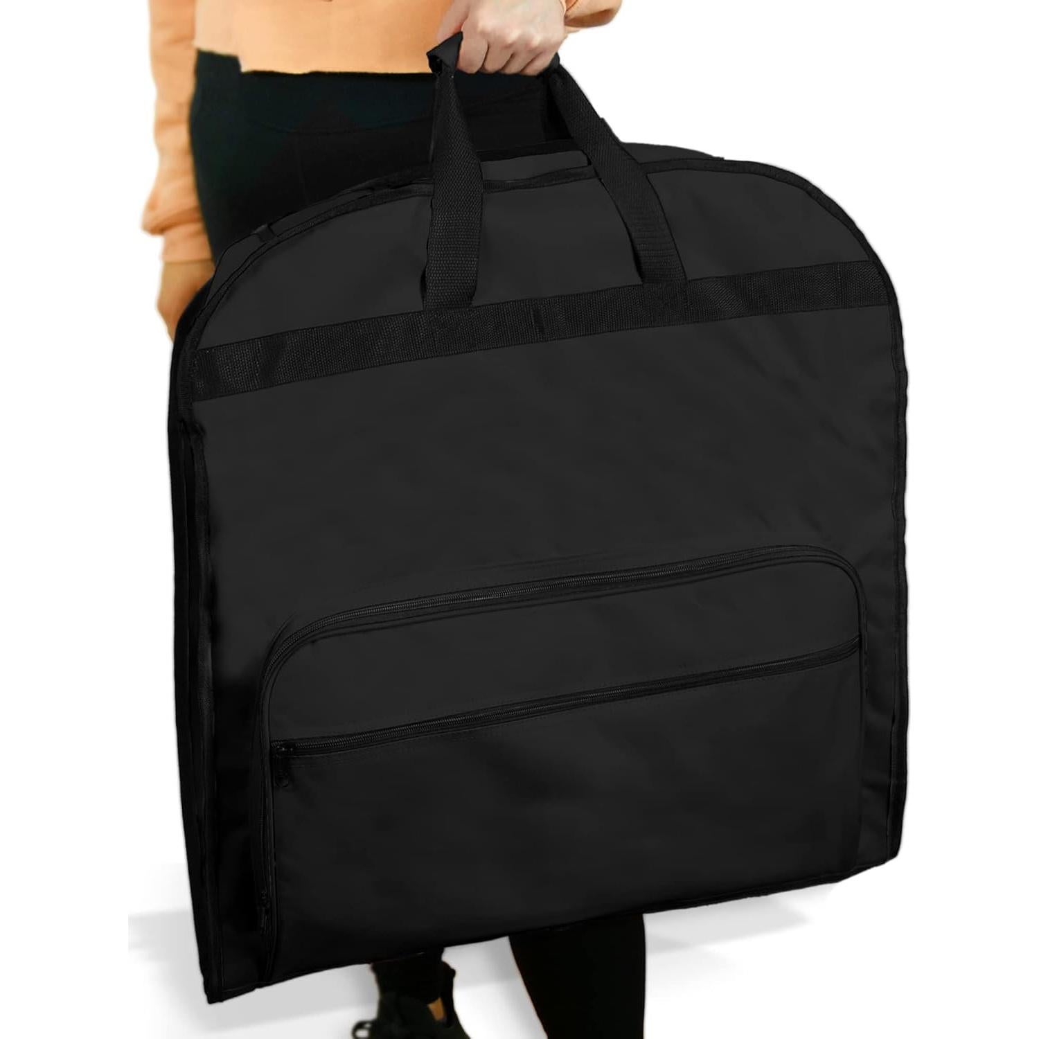 Bolsa de Ropa Plegable Dalix 152x53 cm Negro para Trajes