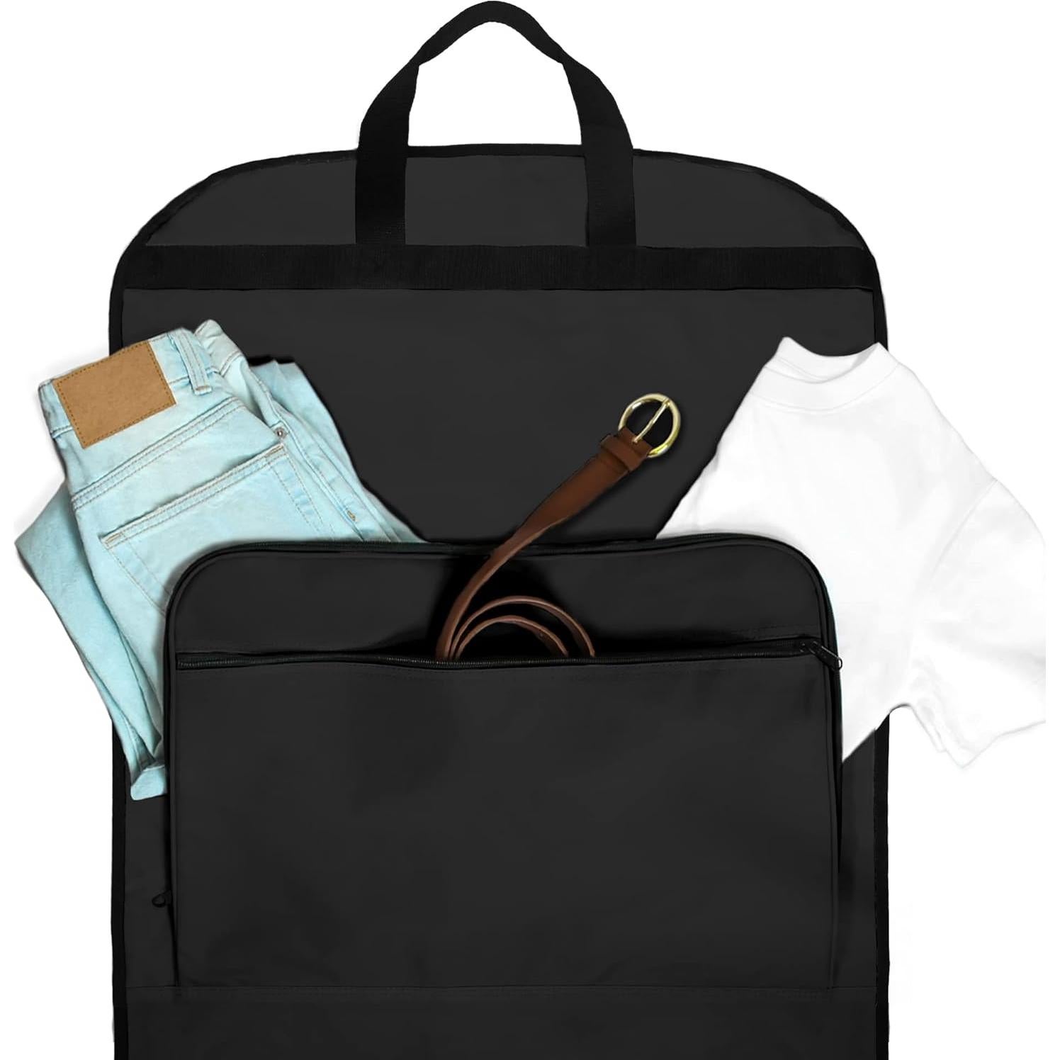 Bolsa de Ropa Plegable Dalix 152x53 cm Negro para Trajes