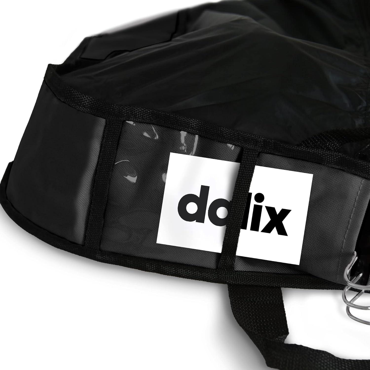 Bolsa de Ropa Plegable Dalix 152x53 cm Negro para Trajes