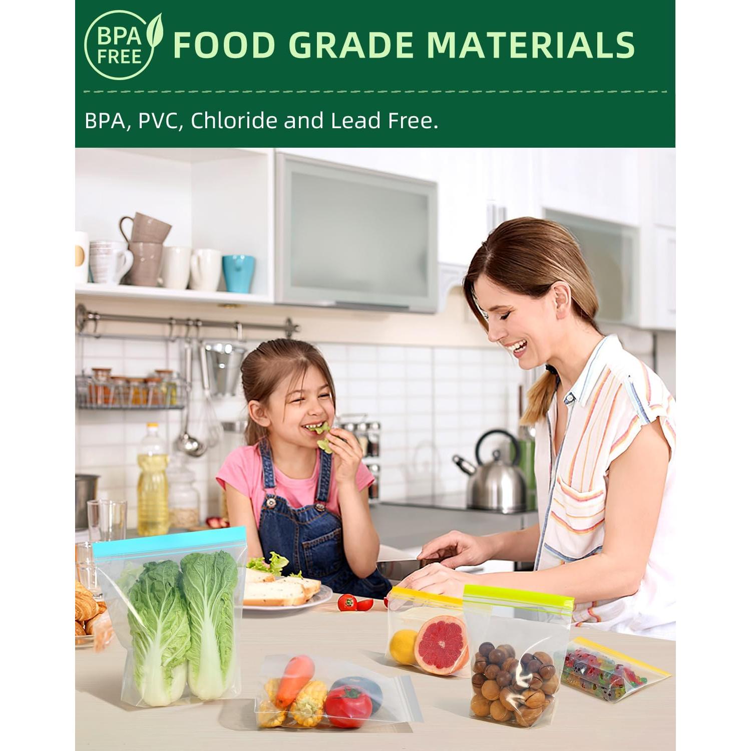 Bolsas Reutilizables de Congelador Lerine 12 Piezas 1 Galón