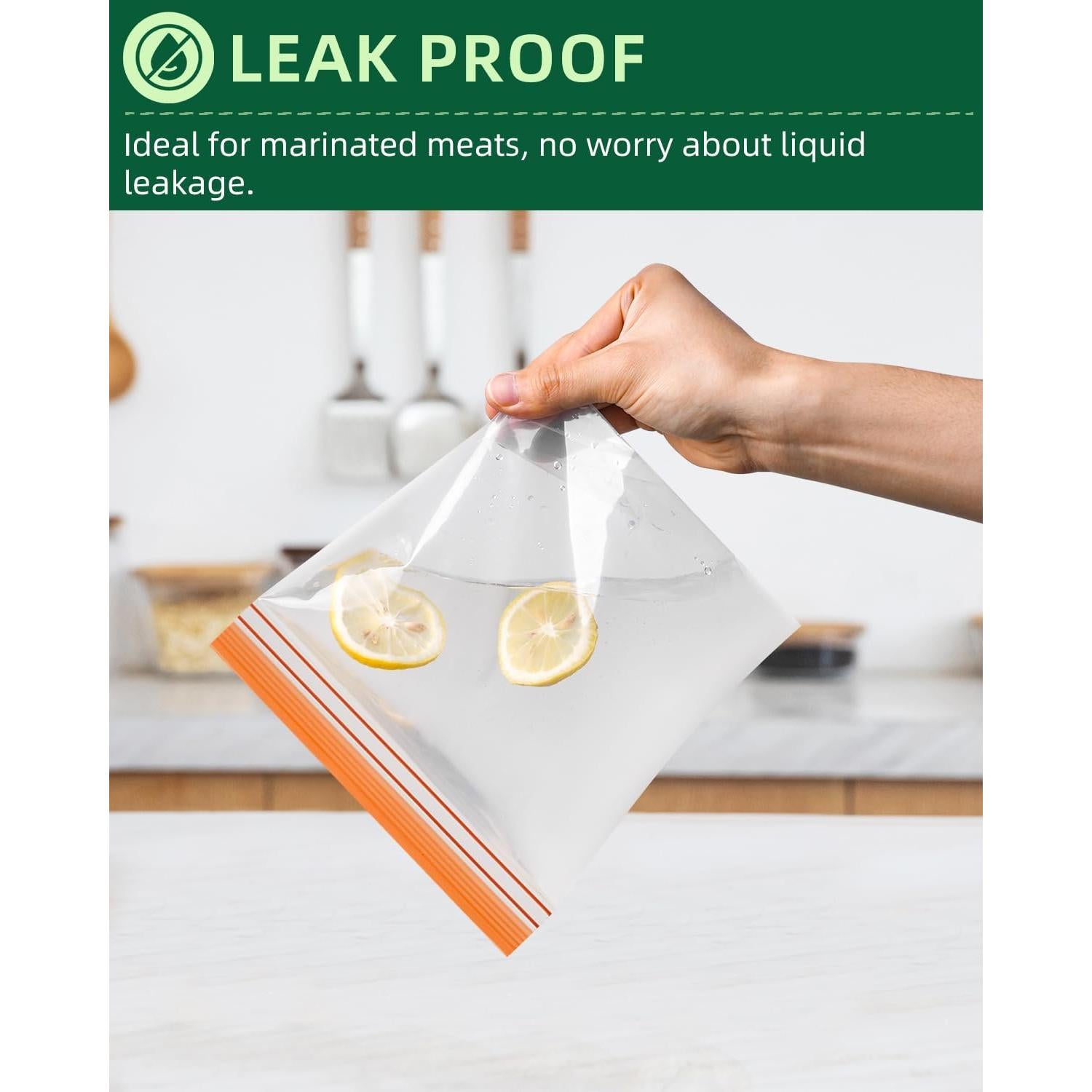 Bolsas Reutilizables de Congelador Lerine 12 Piezas 1 Galón