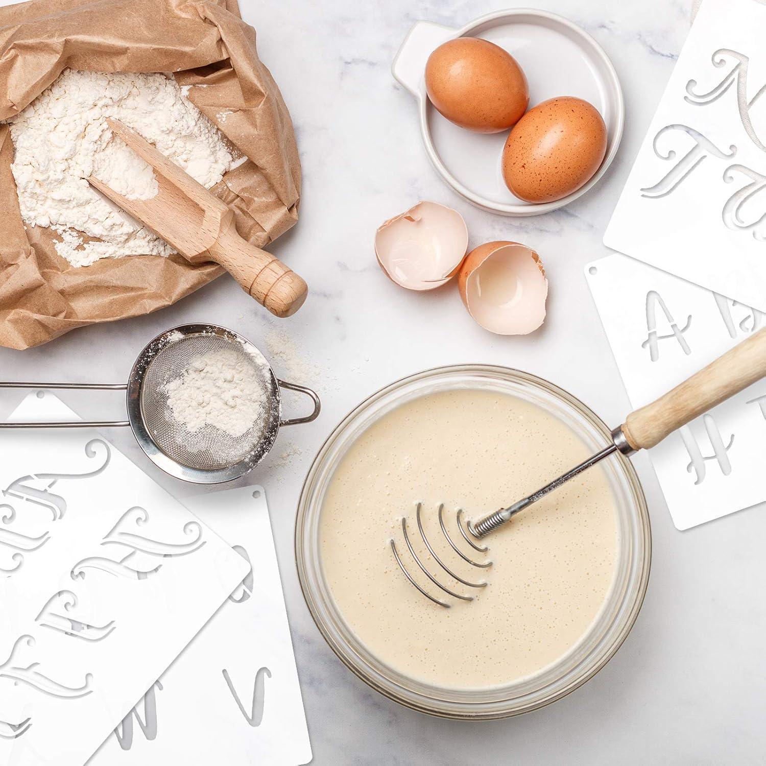 Plantillas reutilizables de letras y números Zonon 20x10 cm