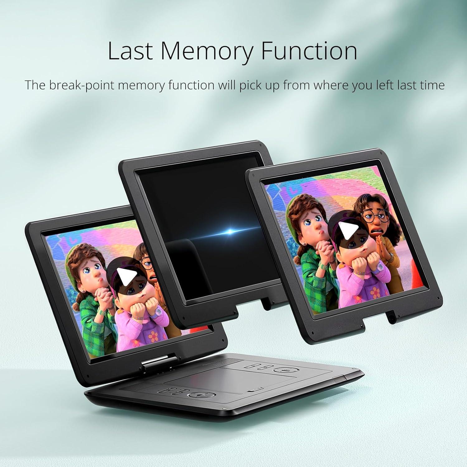 Reproductor DVD Portátil YOTON YD155 15.5" HD para Coche