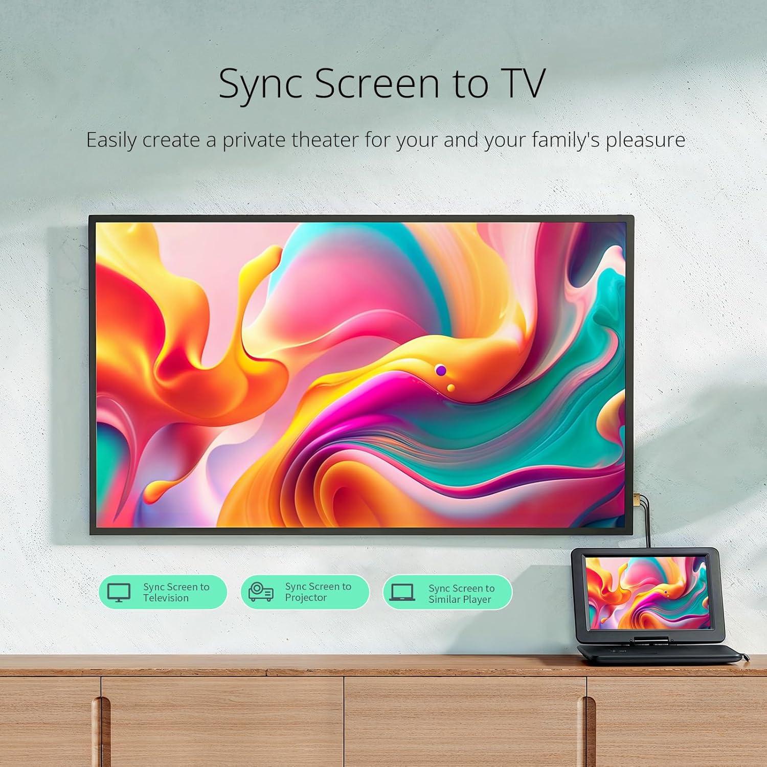 Reproductor DVD Portátil YOTON YD155 15.5" HD para Coche