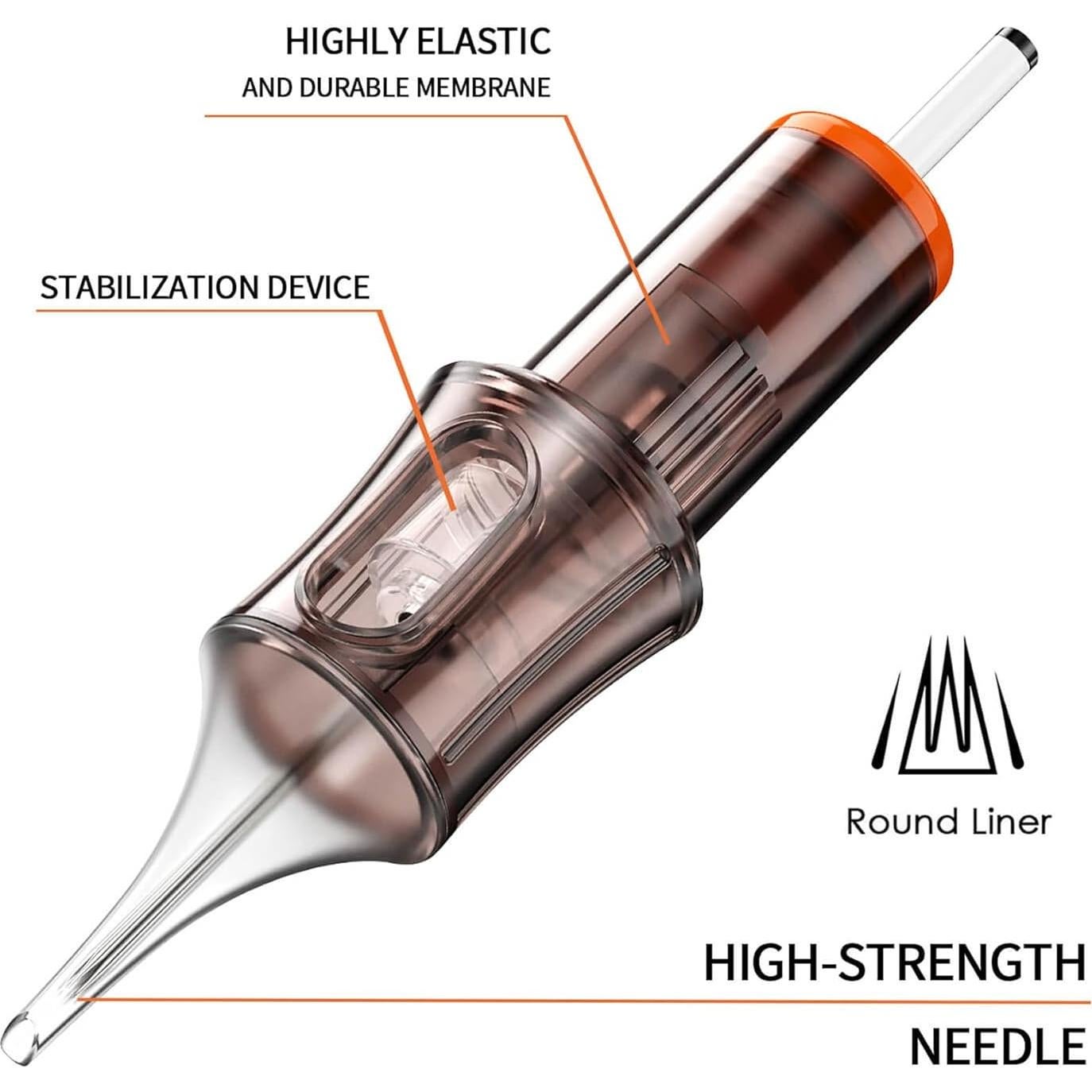 20 Agujas de Cartucho de Tatuaje A-minusone 12RL Mezcladas