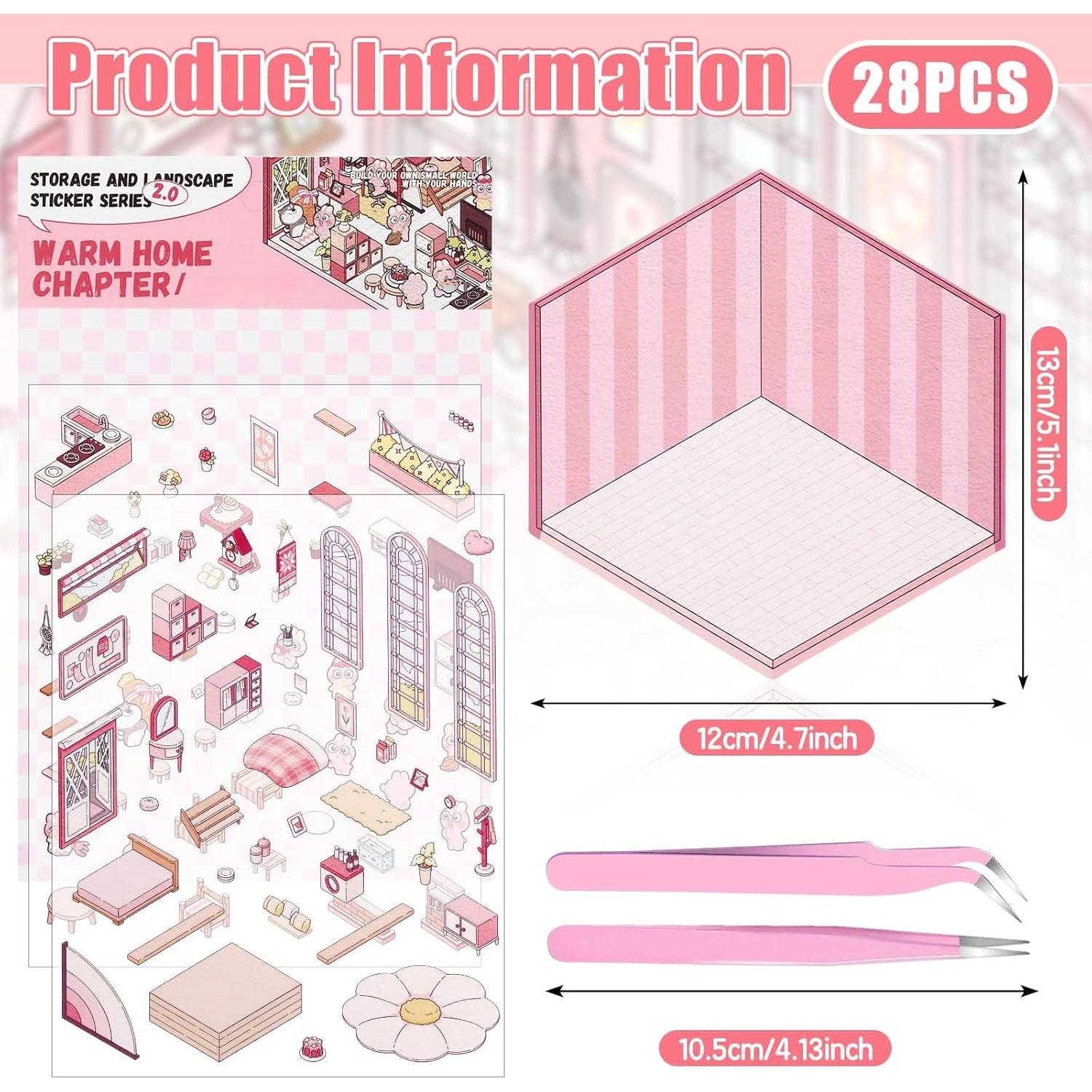 Pegatinas 3D DIY Draupnir - 28 Temas para Alivio del Estrés