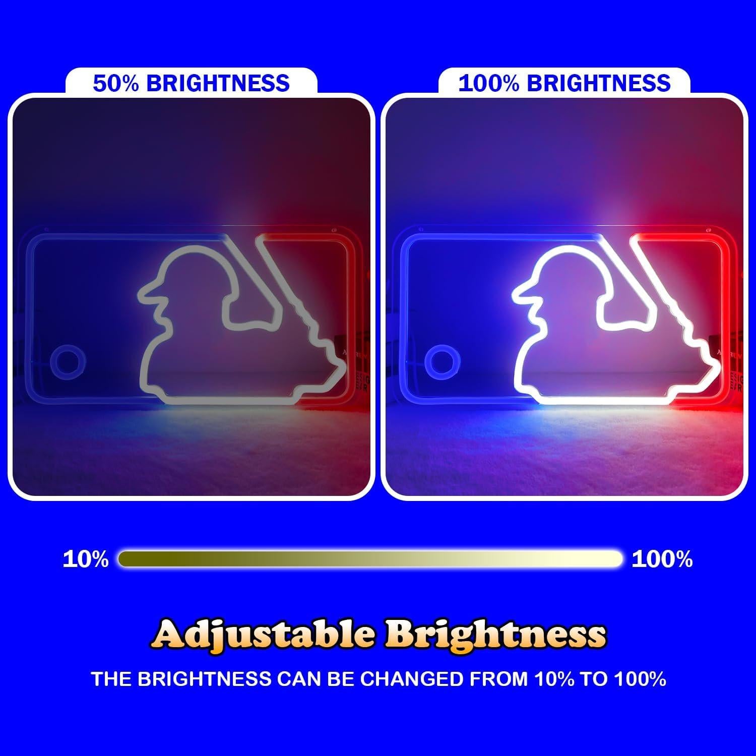 Cartel de Neón LED Béisbol JianJung 20x38 cm Dimmable