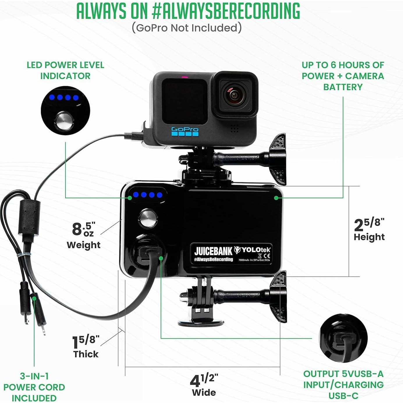 Paquete de Montaje en Cerca YOLOtek para GoPro Hero 9-13