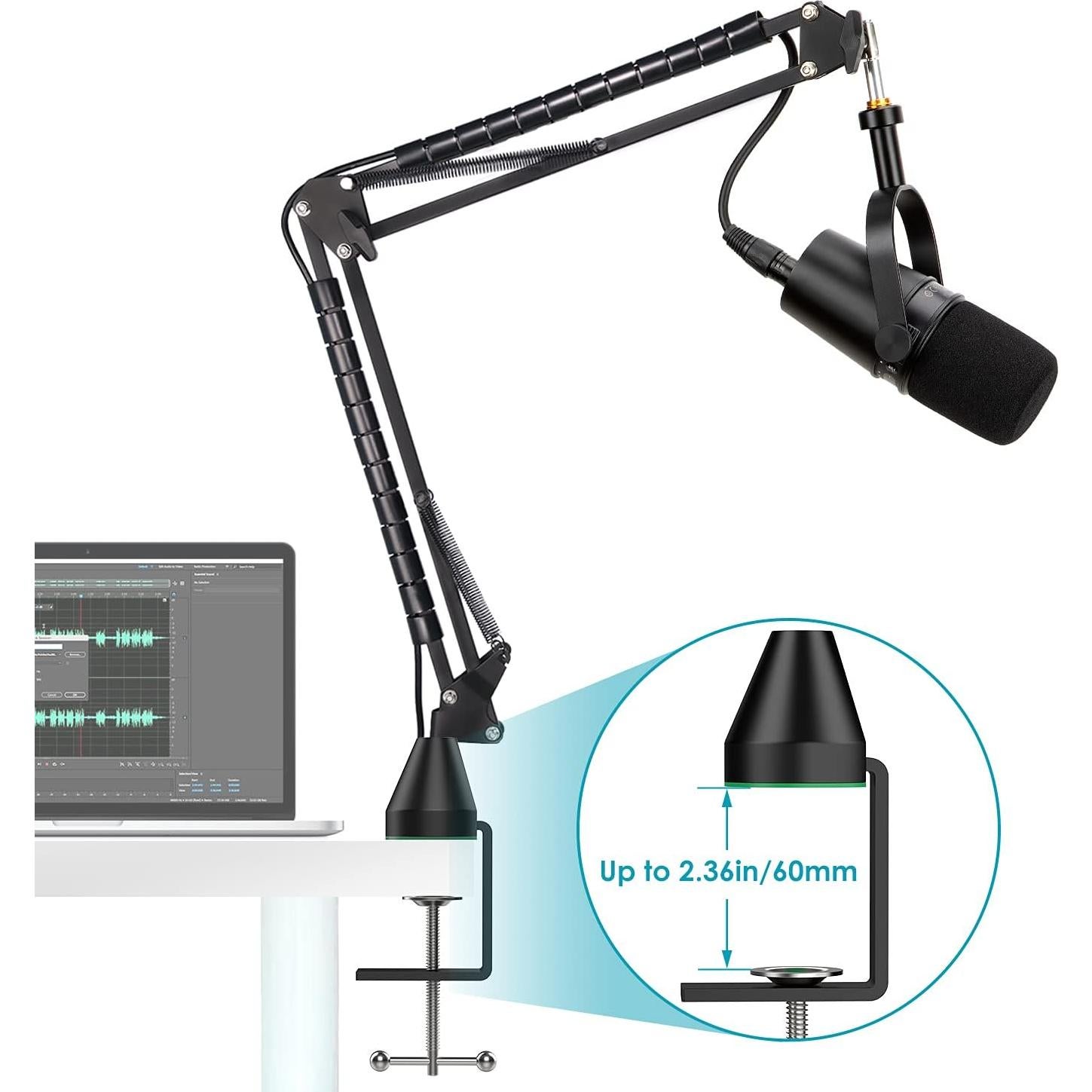 Brazo de Boom YOUSAHRES para Micrófonos Shure MV7 MV7X MV7+