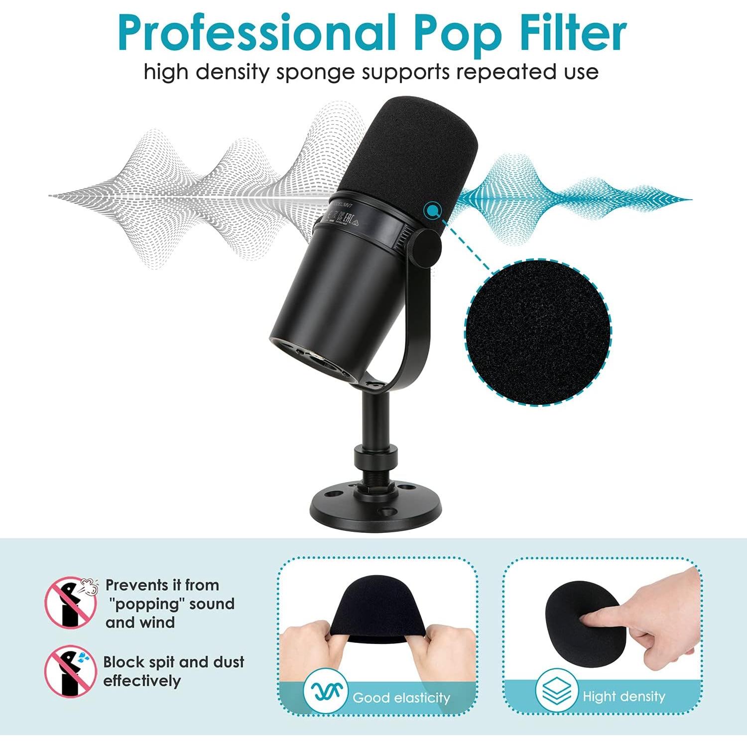 Brazo de Boom YOUSAHRES para Micrófonos Shure MV7 MV7X MV7+