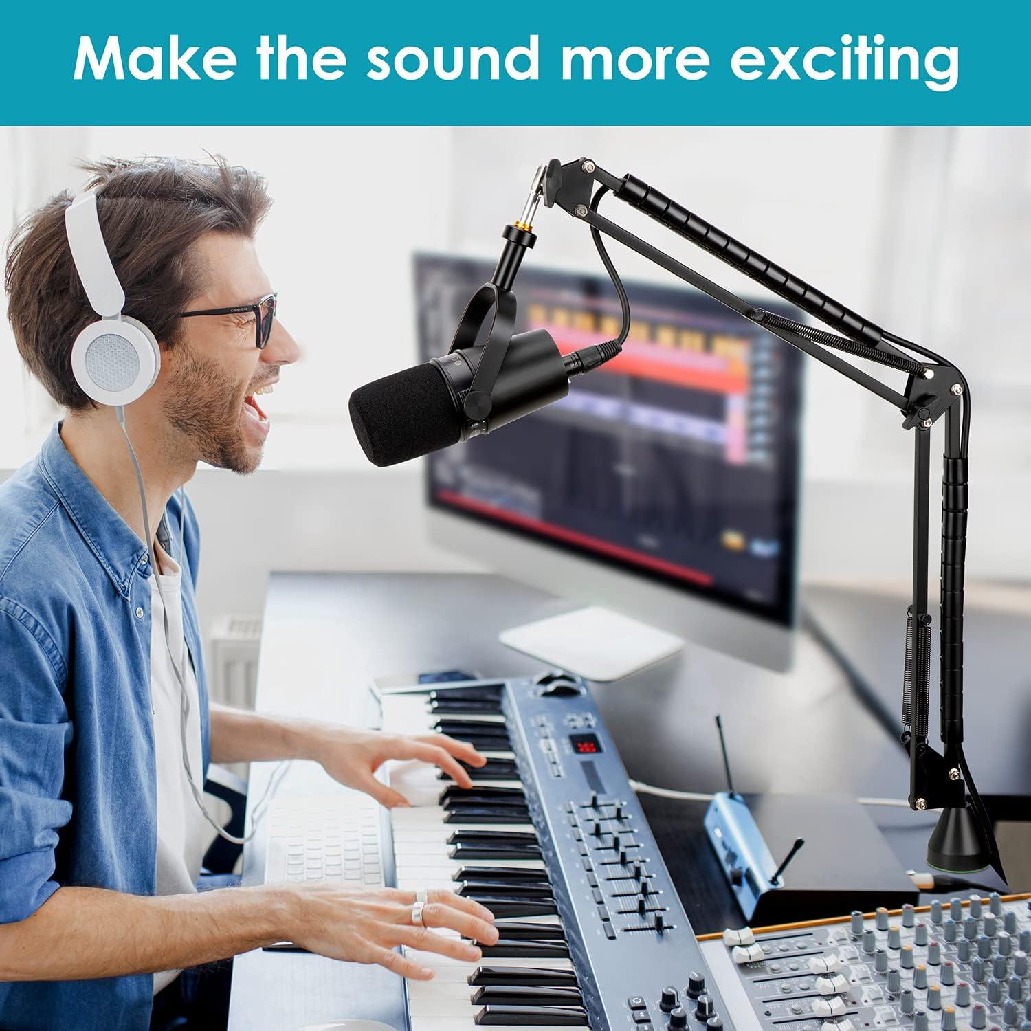 Brazo de Boom YOUSAHRES para Micrófonos Shure MV7 MV7X MV7+