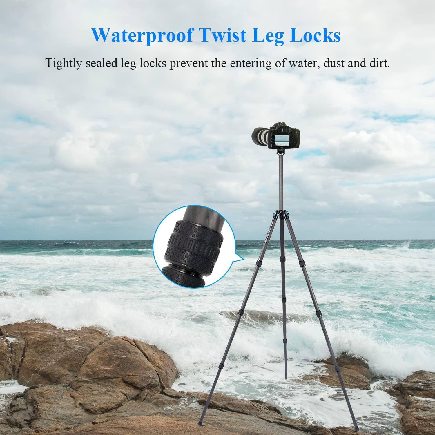 Trípode Profesional SIRUI ST-224 de Carbono 2.06kg Impermeable