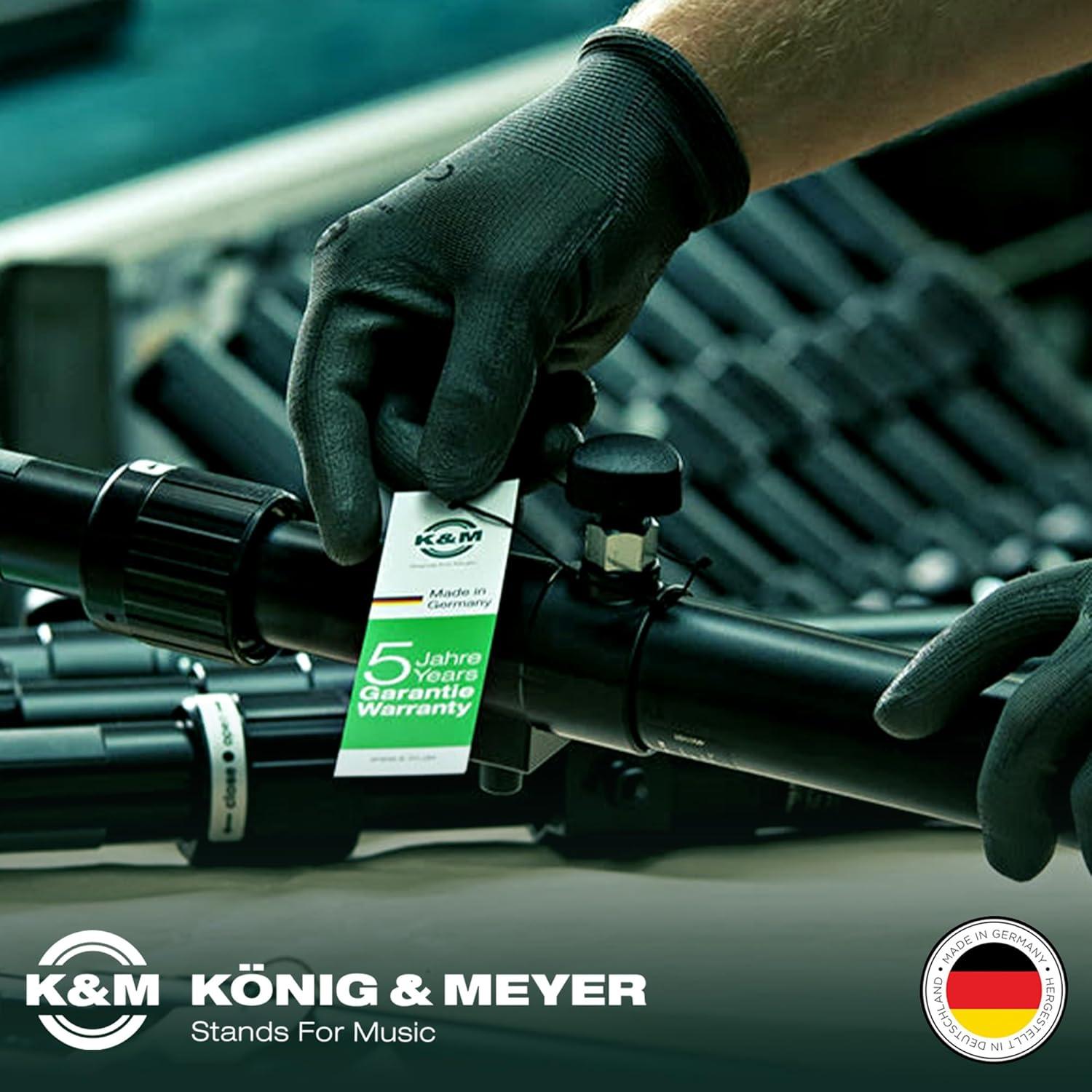 Soporte de Micrófono K&M 21070 con Brazo Fijo - Negro