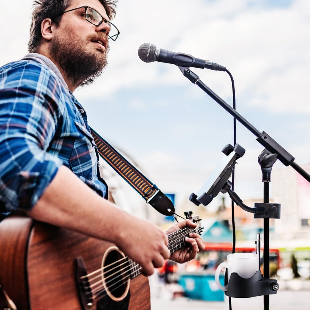 Soporte de Micrófono K&M 21070 con Brazo Fijo - Negro