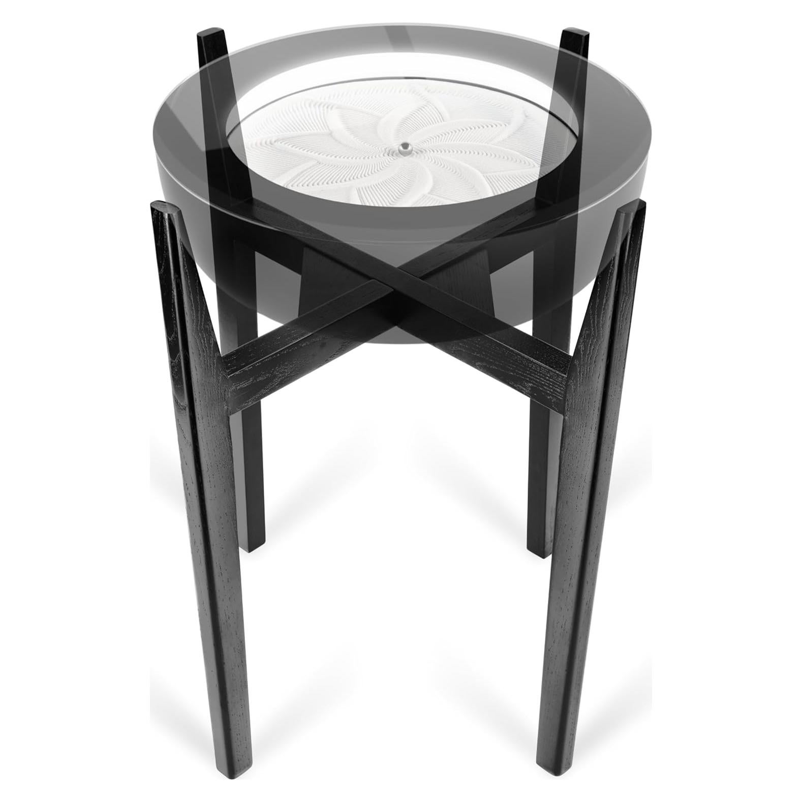 Soporte de Madera Maciza Homedics 16" Nogal Negro STS-300-WN