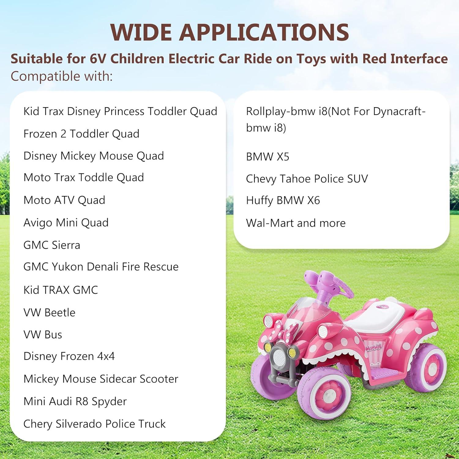 Cargador de Batería 6V GnoTis para Juguetes Eléctricos