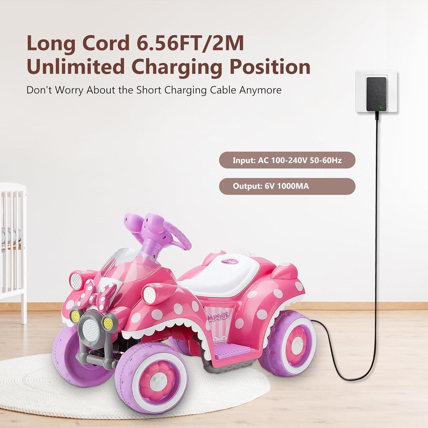 Cargador de Batería 6V GnoTis para Juguetes Eléctricos