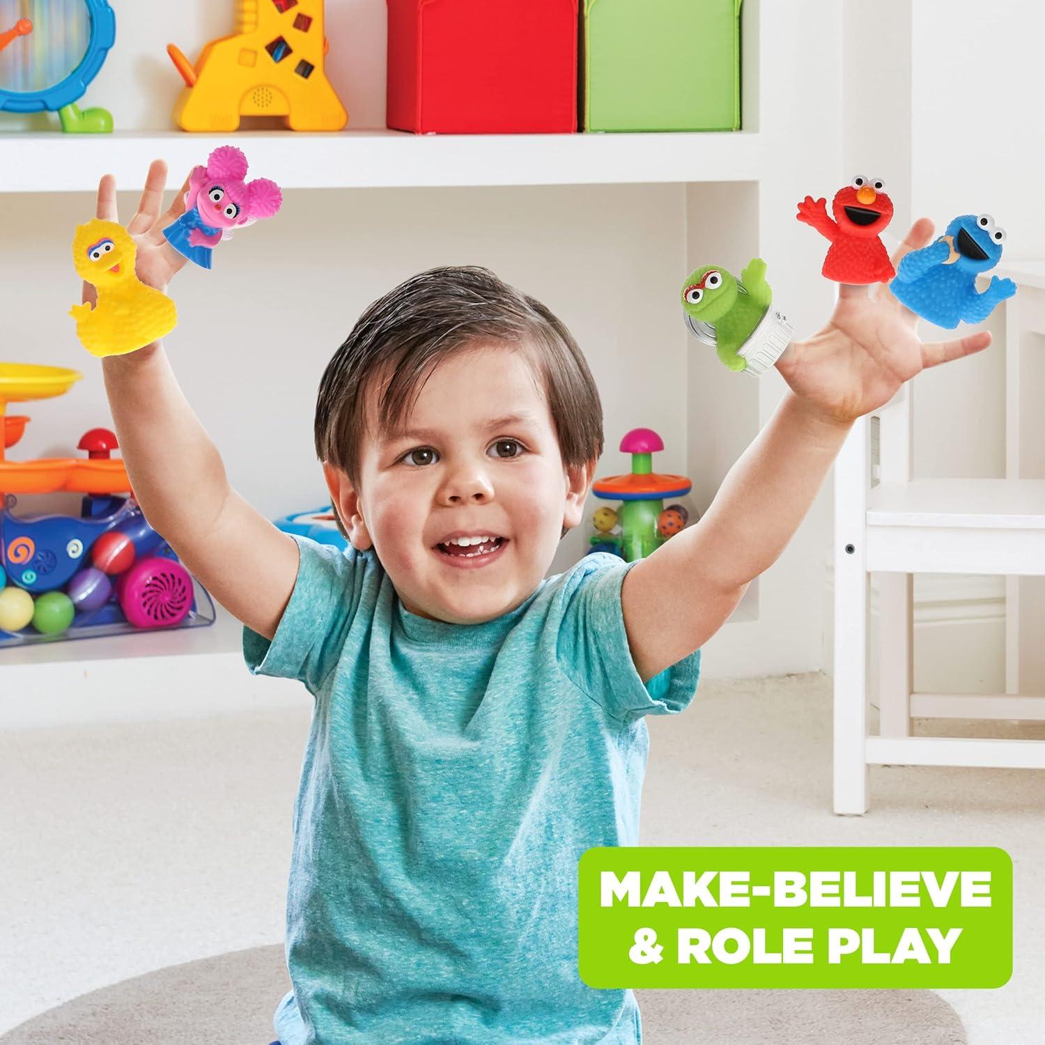 Juego de 5 Marionetas de Dedo Plaza Sésamo - Educativas