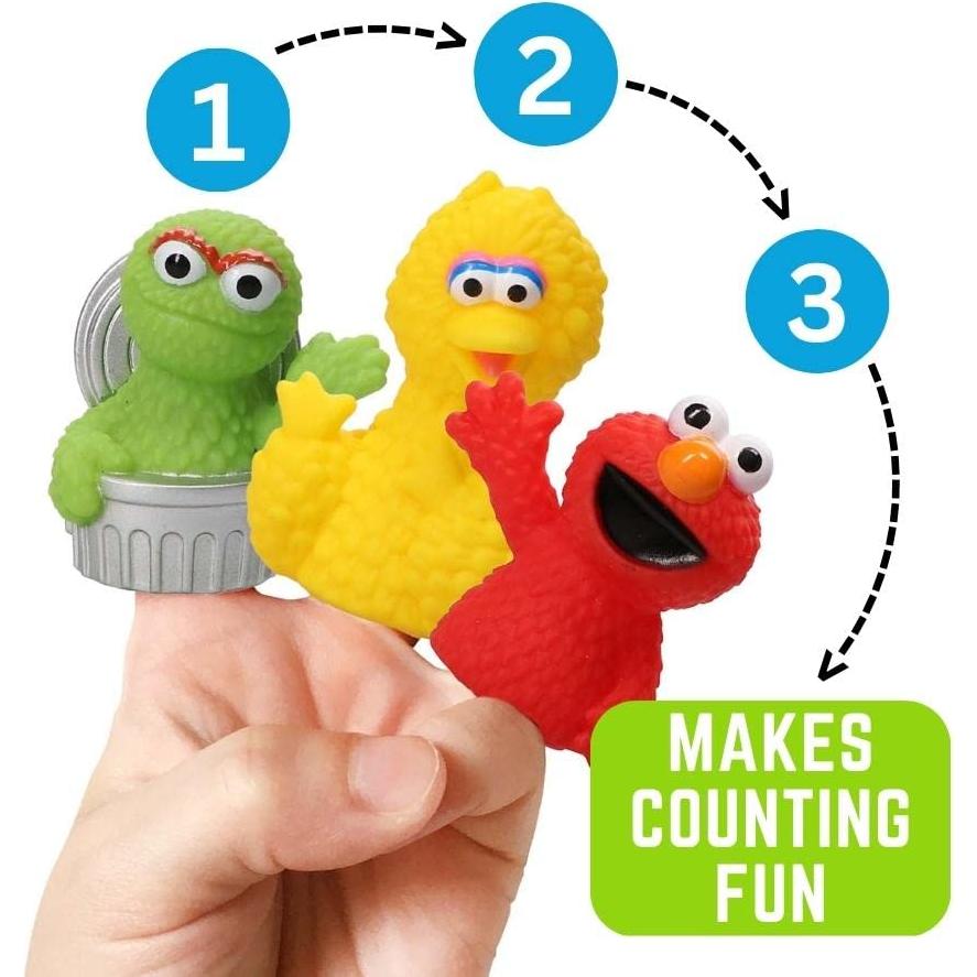 Juego de 5 Marionetas de Dedo Plaza Sésamo - Educativas